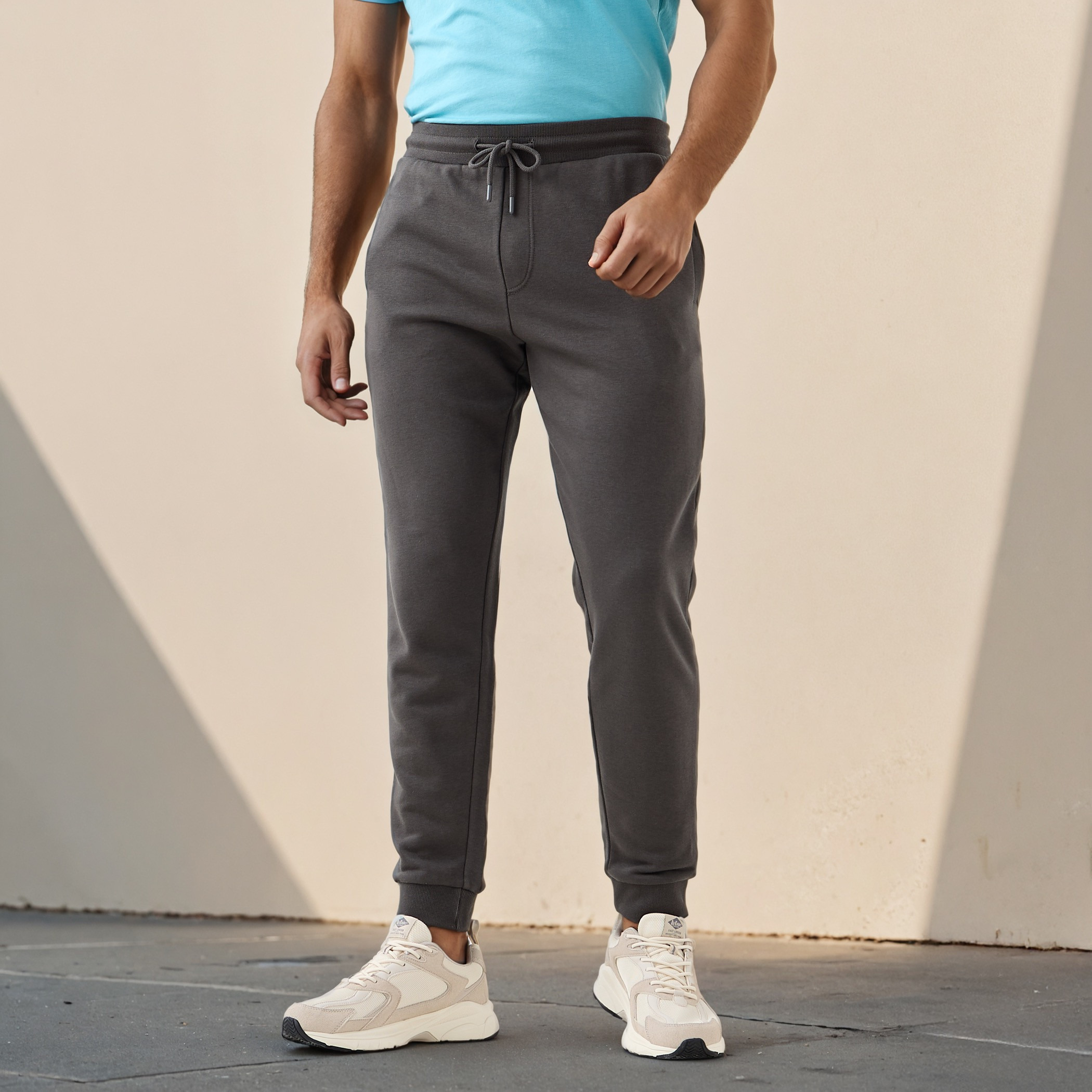 Regular Fit Flexi Waist Joggers with Pockets-men-clothing-bottoms-joggers-image-1