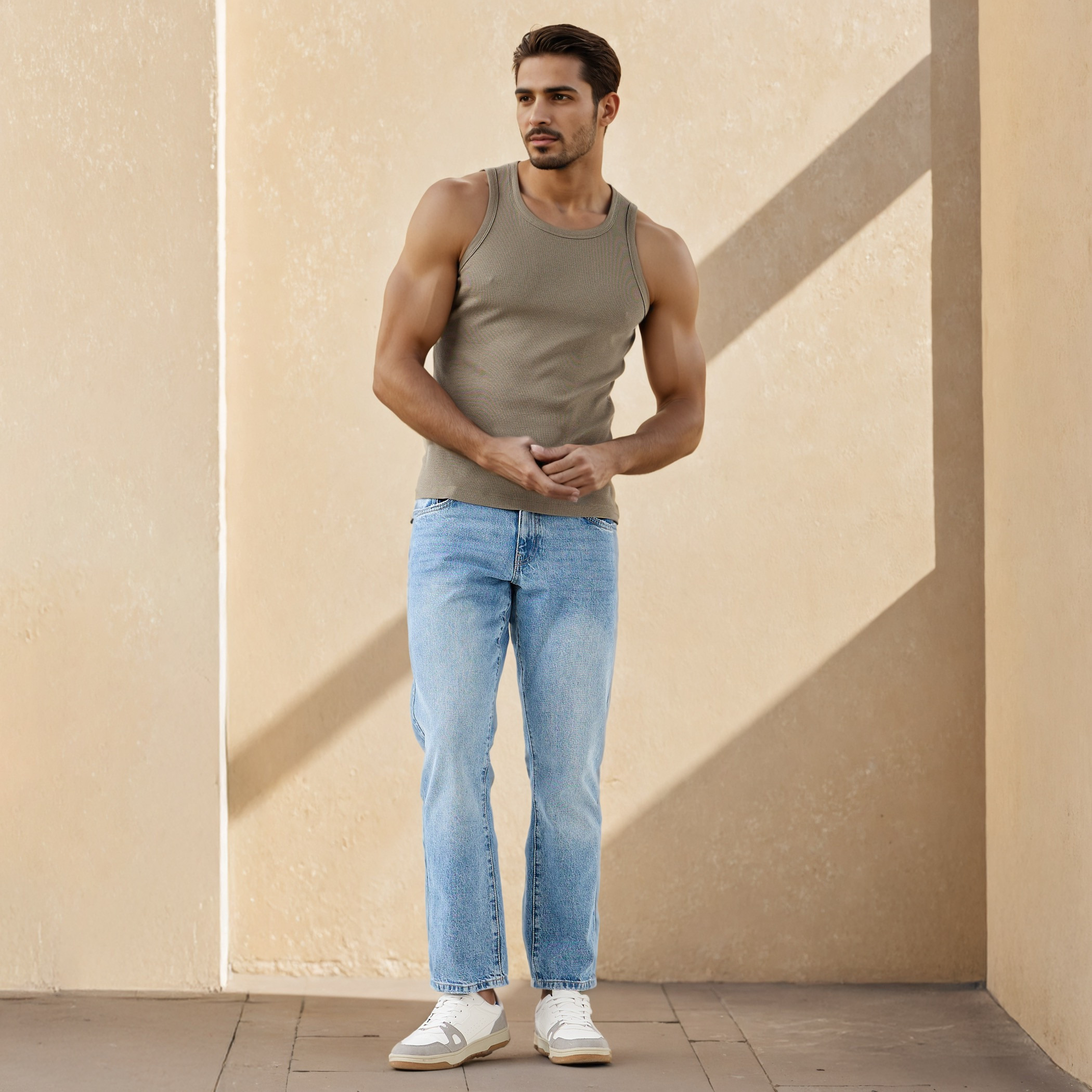 Men Ribbed Cotton Blend Vest-men-clothing-innerwear-vests-image-2