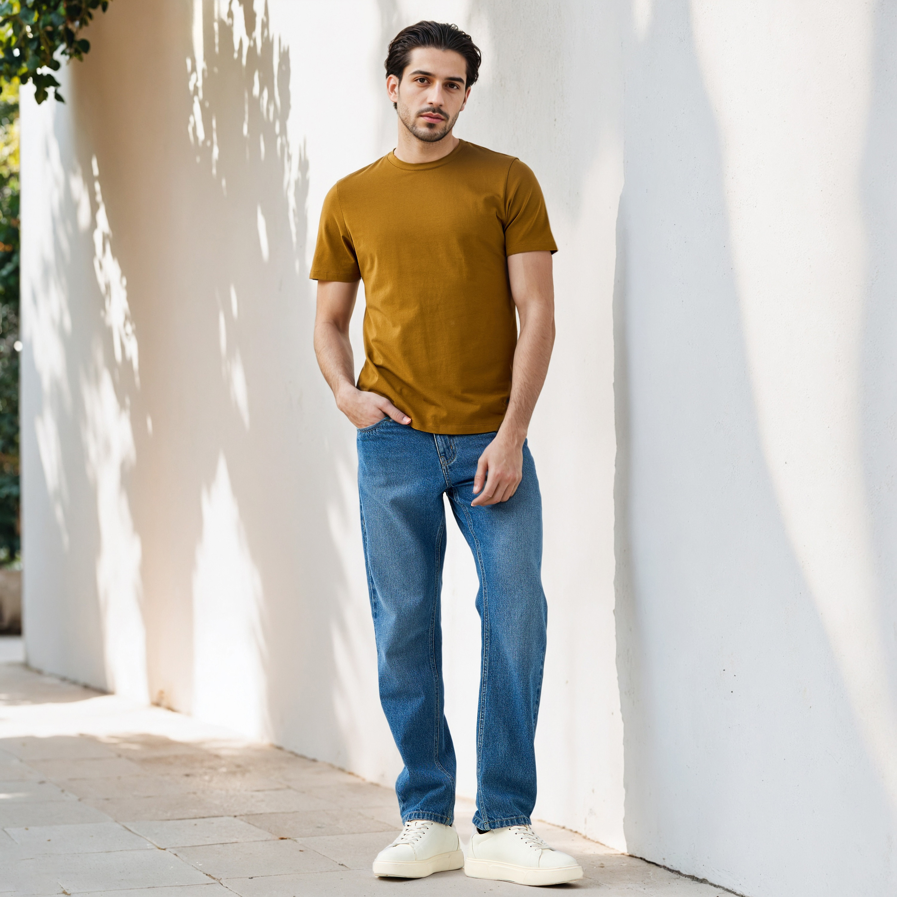 Regular Fit Crew Neck T-shirt-men-clothing-tshirtsandpolos-tshirts-image-2