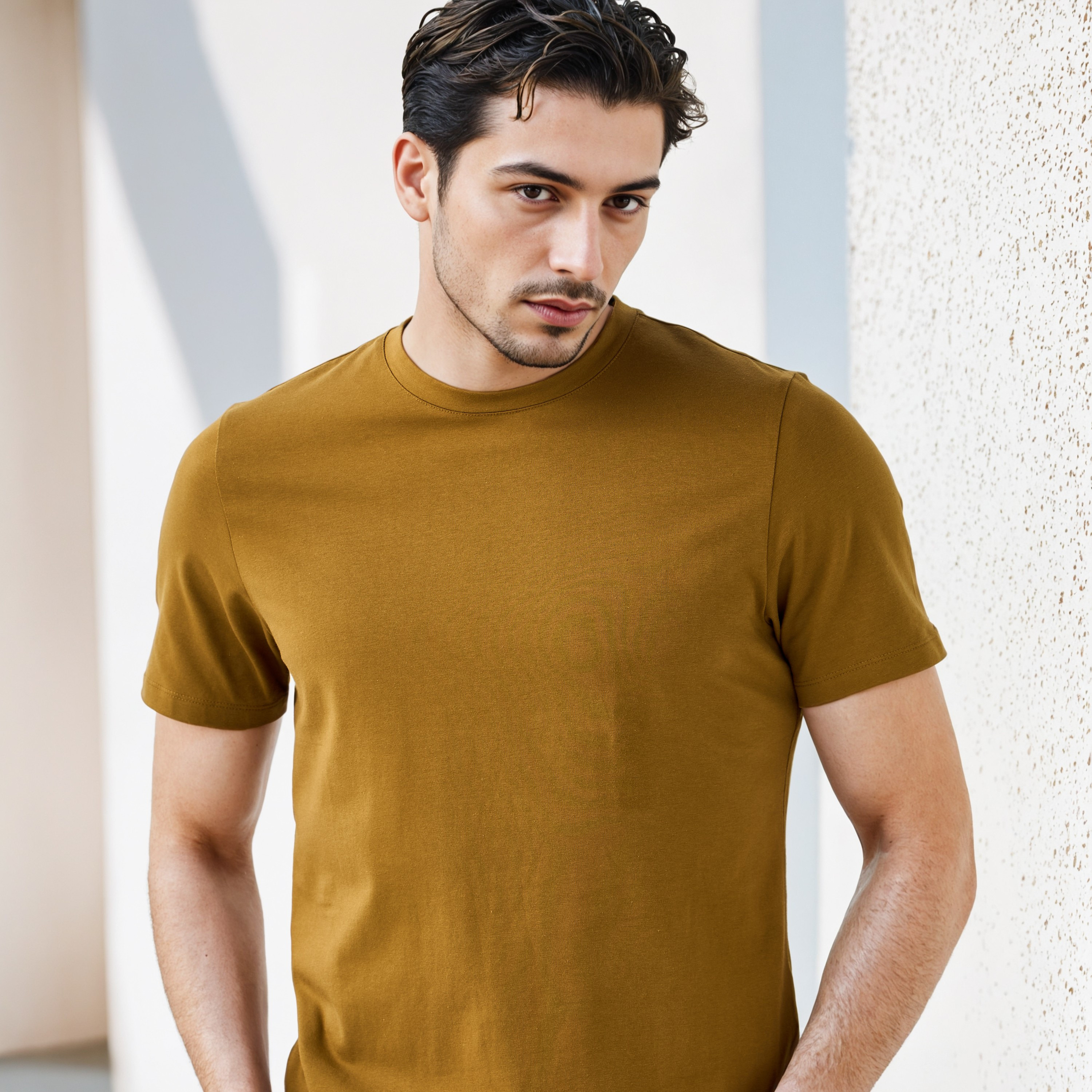 Regular Fit Crew Neck T-shirt-men-clothing-tshirtsandpolos-tshirts-image-4