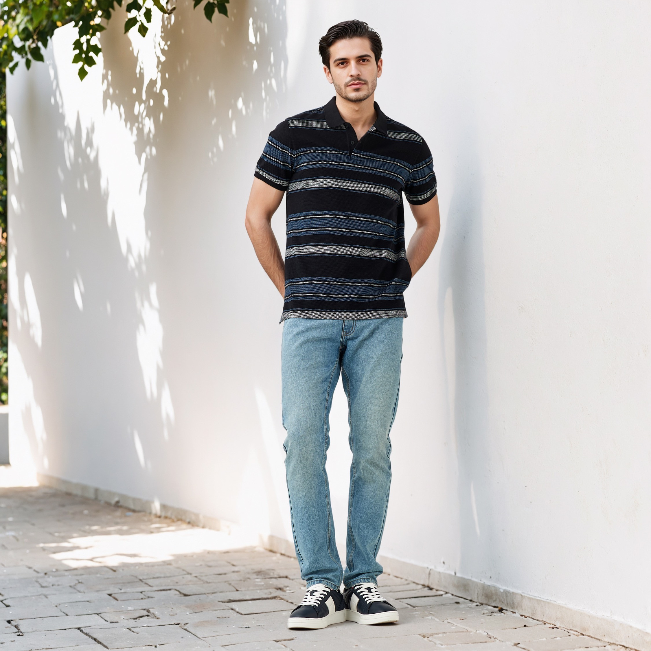 Striped Polo T-shirt-men-clothing-tshirtsandpolos-polos-image-2