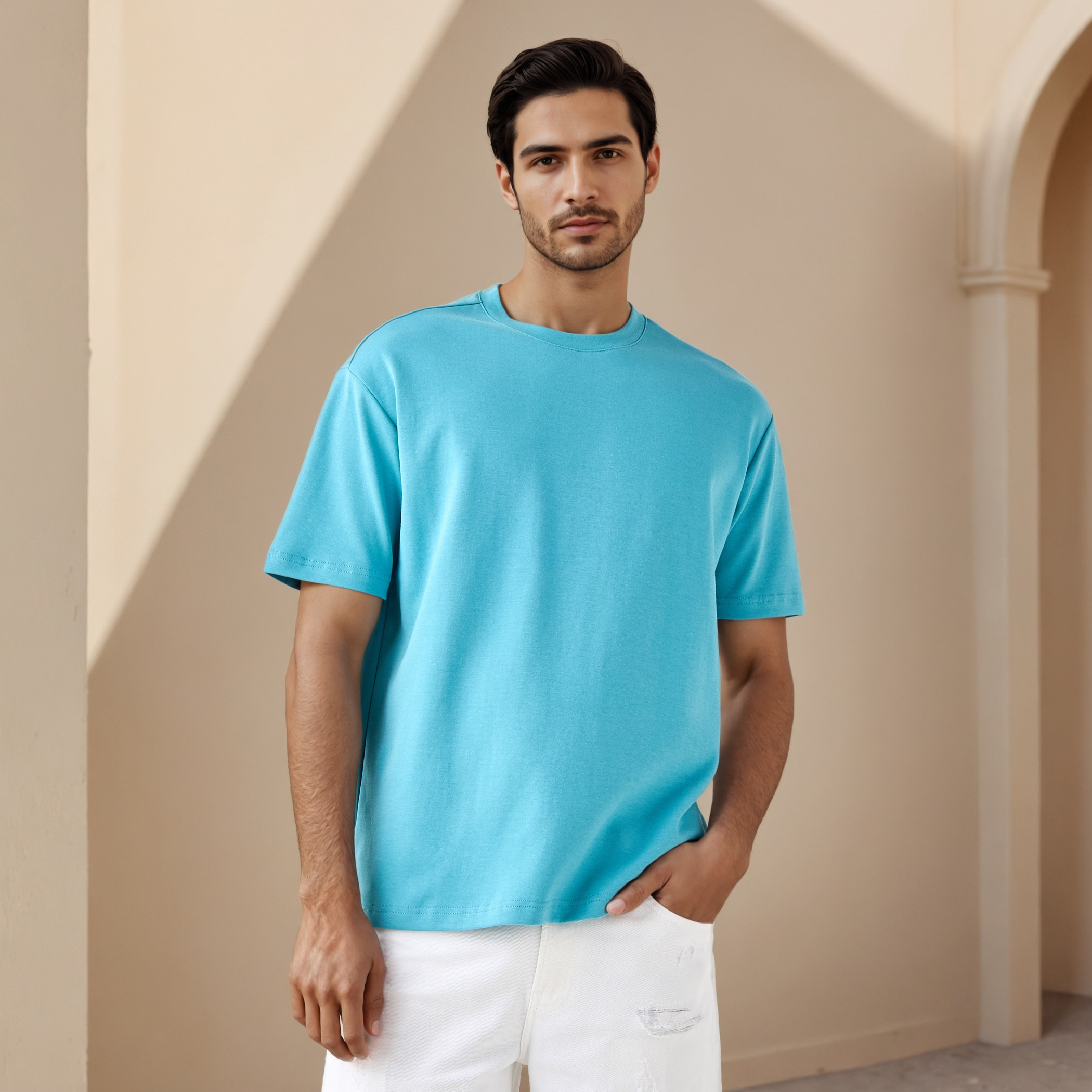 Relaxed Fit Drop Shoulder T-shirt-men-clothing-tshirtsandpolos-tshirts-image-1
