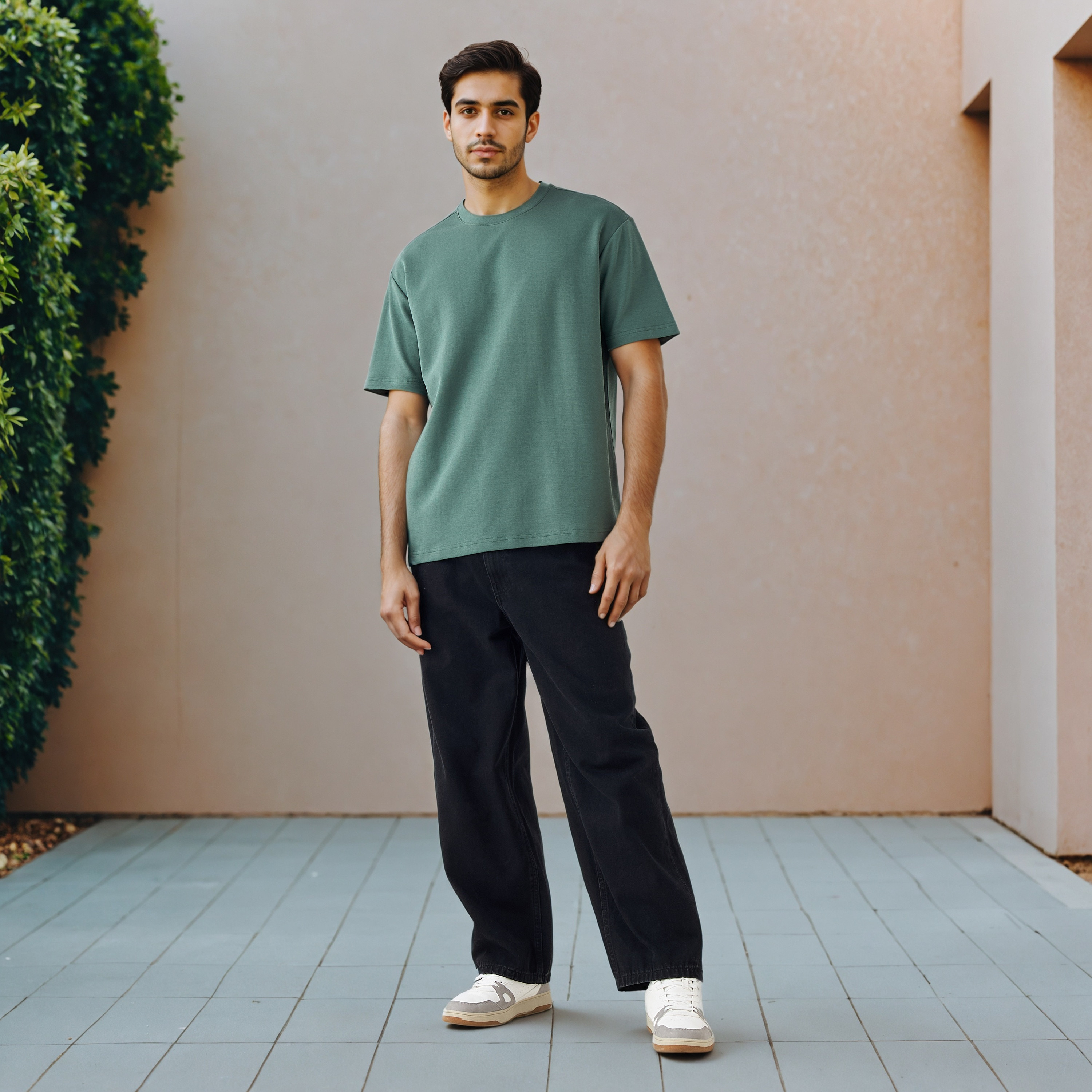 Relaxed Fit Drop Shoulder T-shirt-men-clothing-tshirtsandpolos-tshirts-image-2