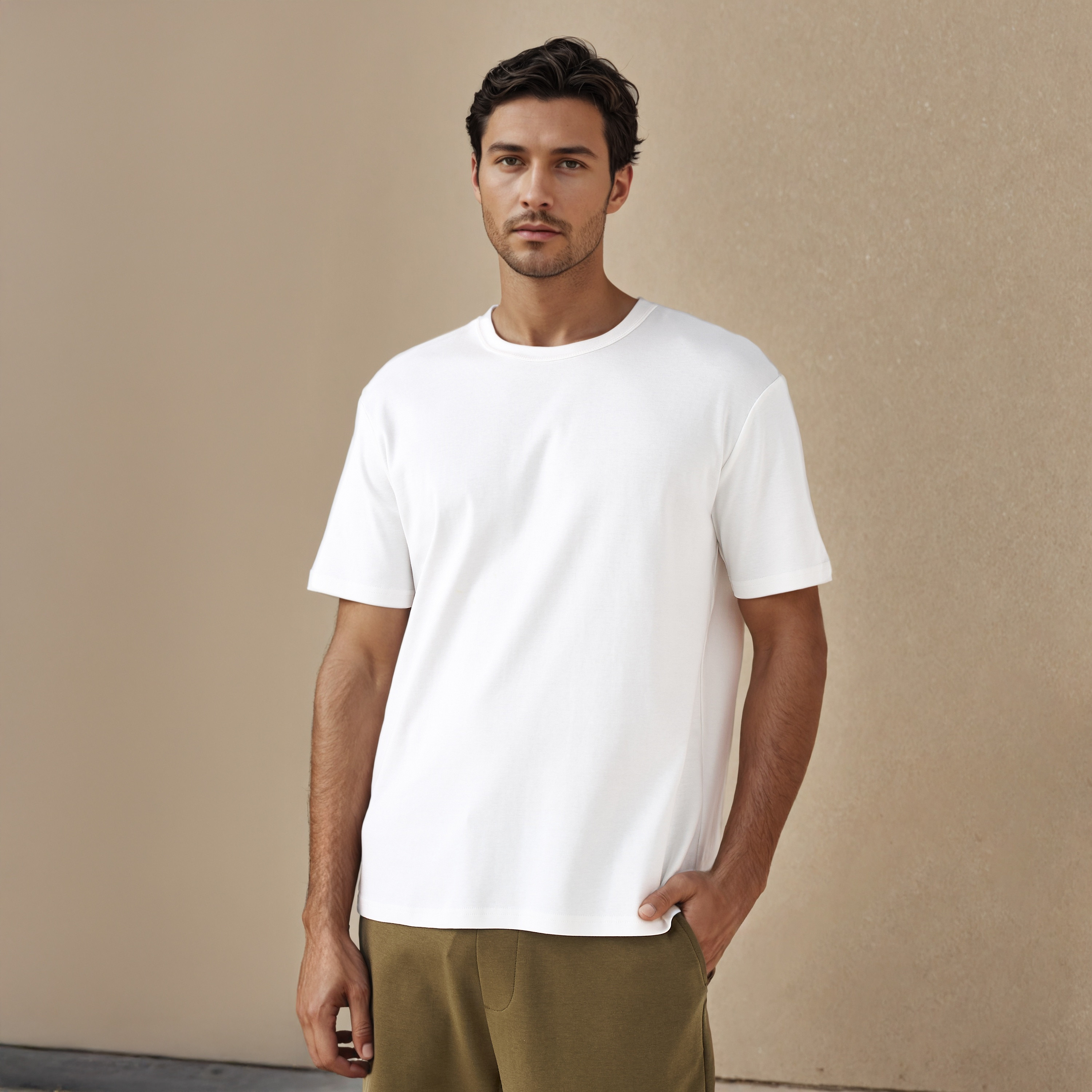 Relaxed Fit Crew Neck T-shirt-men-clothing-tshirtsandpolos-tshirts-image-1