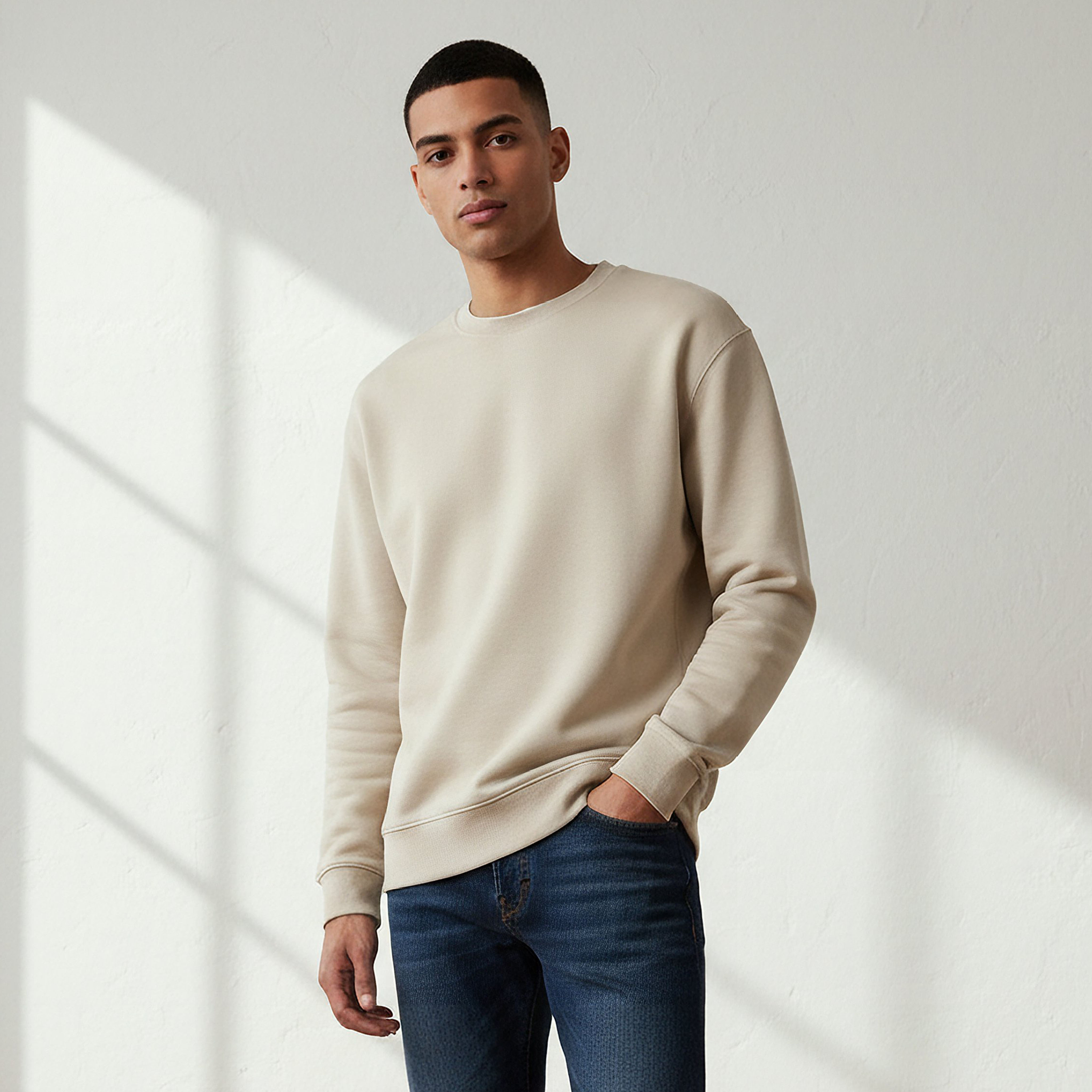 سويت شيرت ناعم الملمس بقصّة عادية للرجال-men-winterwear-hoodiesandsweatshirts-image-1