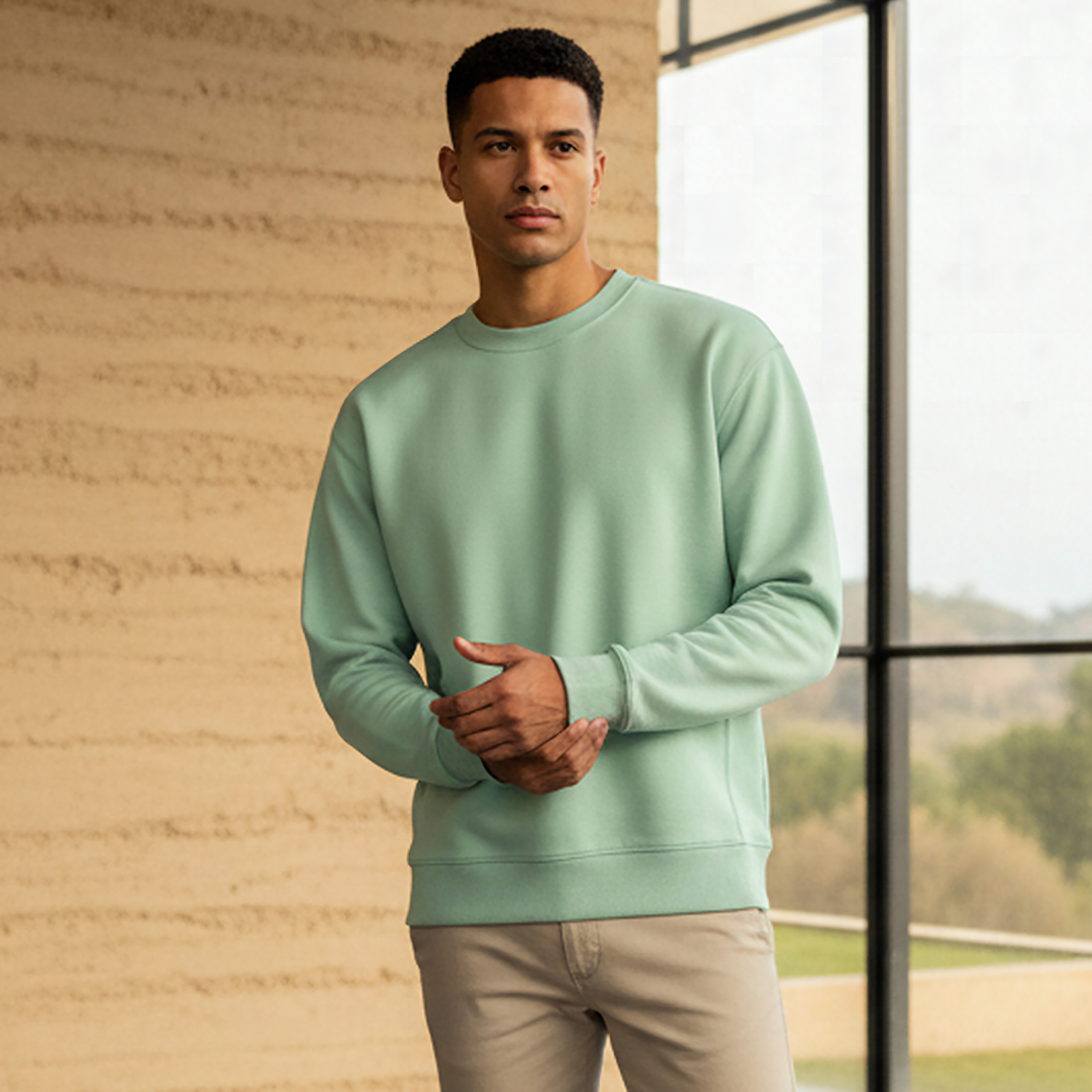 Men Regular Fit Soft Touch Sweatshirt-men-winterwear-hoodiesandsweatshirts-image-1