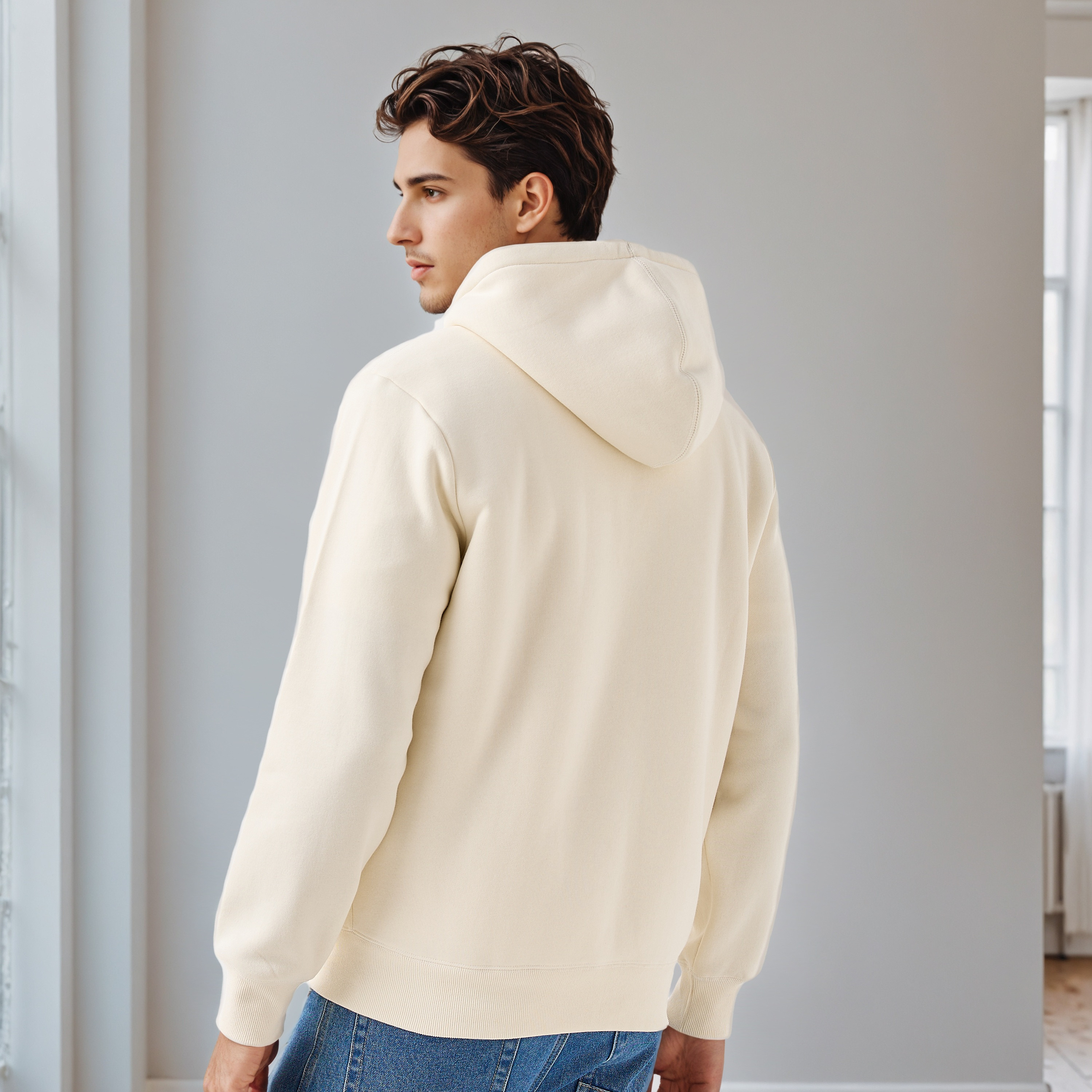 Men Regular Fit Hooded Zipper Jacket-men-clothing-jacketsandblazers-jackets-image-8