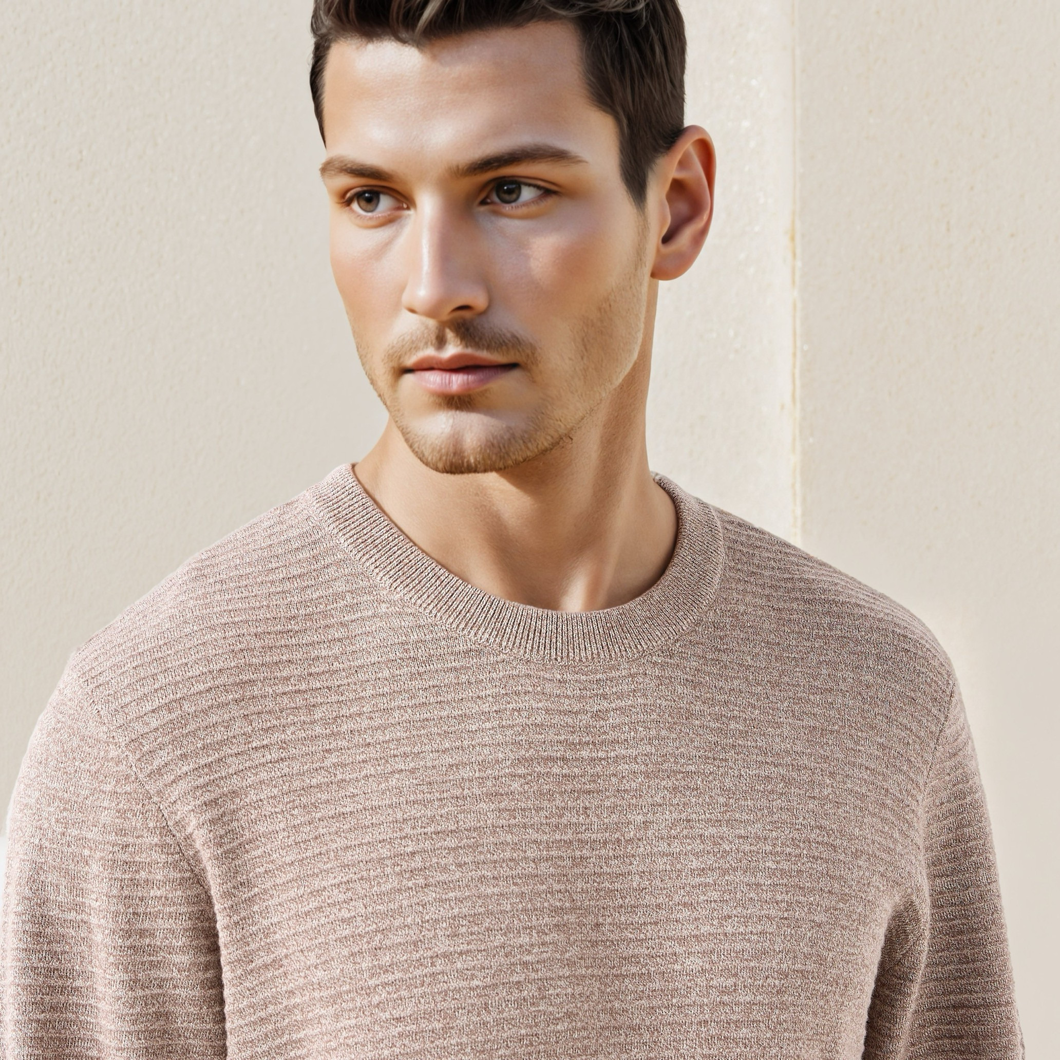 Textured Ottoman Sweater with Crew Neck-men-clothing-sweatersandpullovers-image-6