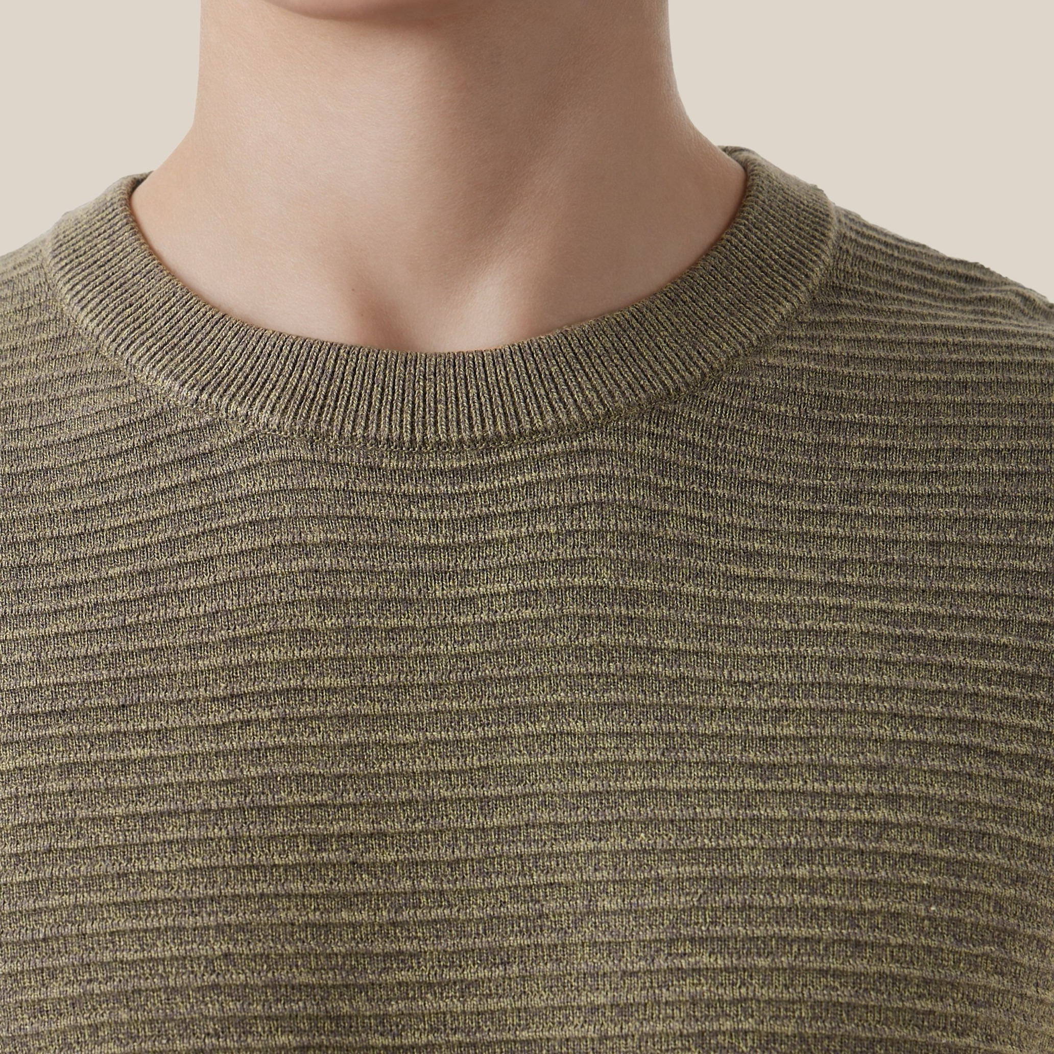Textured Ottoman Sweater with Crew Neck-men-clothing-sweatersandpullovers-image-5