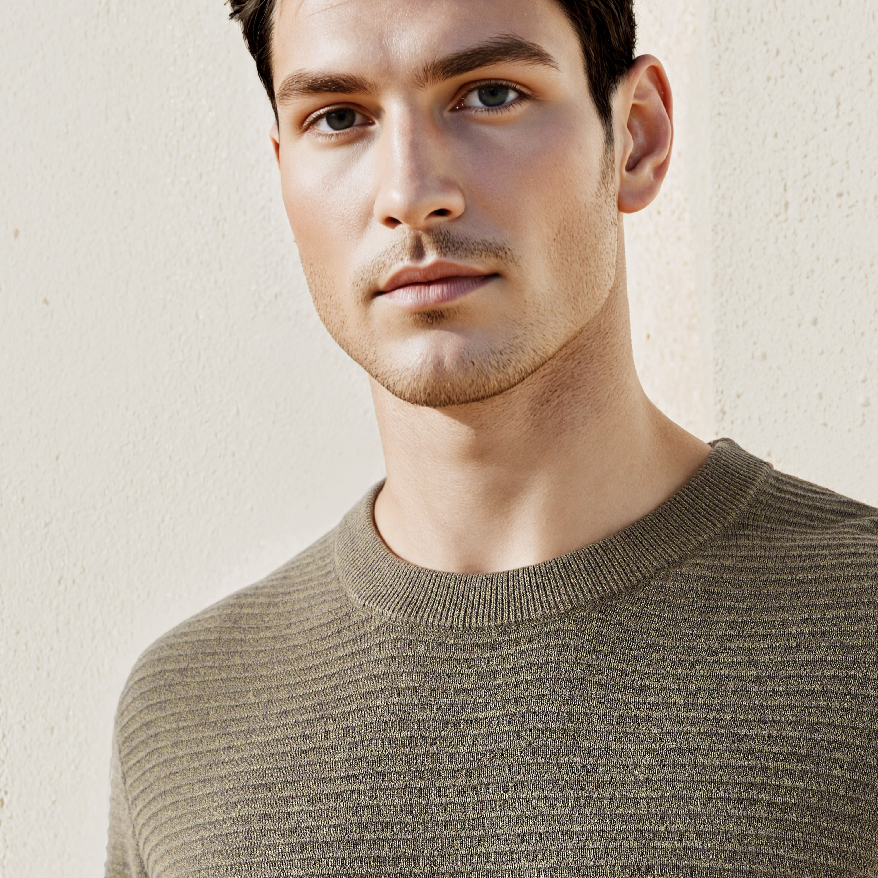 Textured Ottoman Sweater with Crew Neck-men-clothing-sweatersandpullovers-image-6