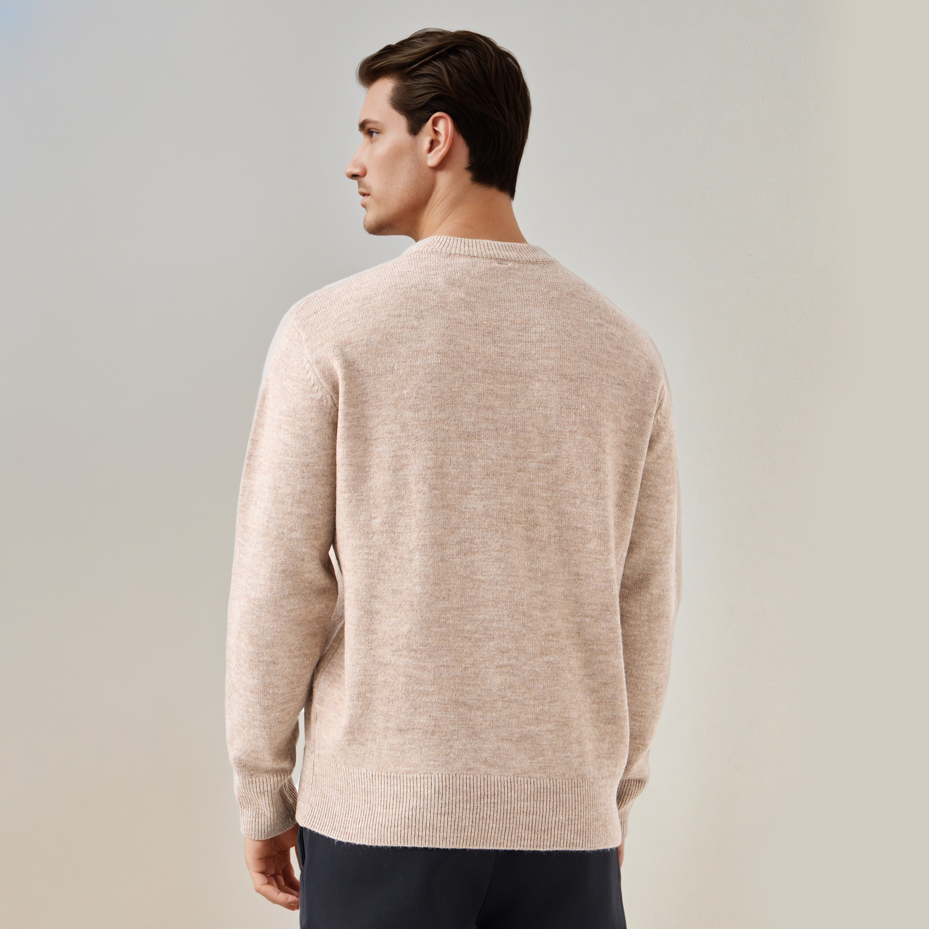 Textured Sweater with Crew Neck-men-clothing-sweatersandpullovers-image-4