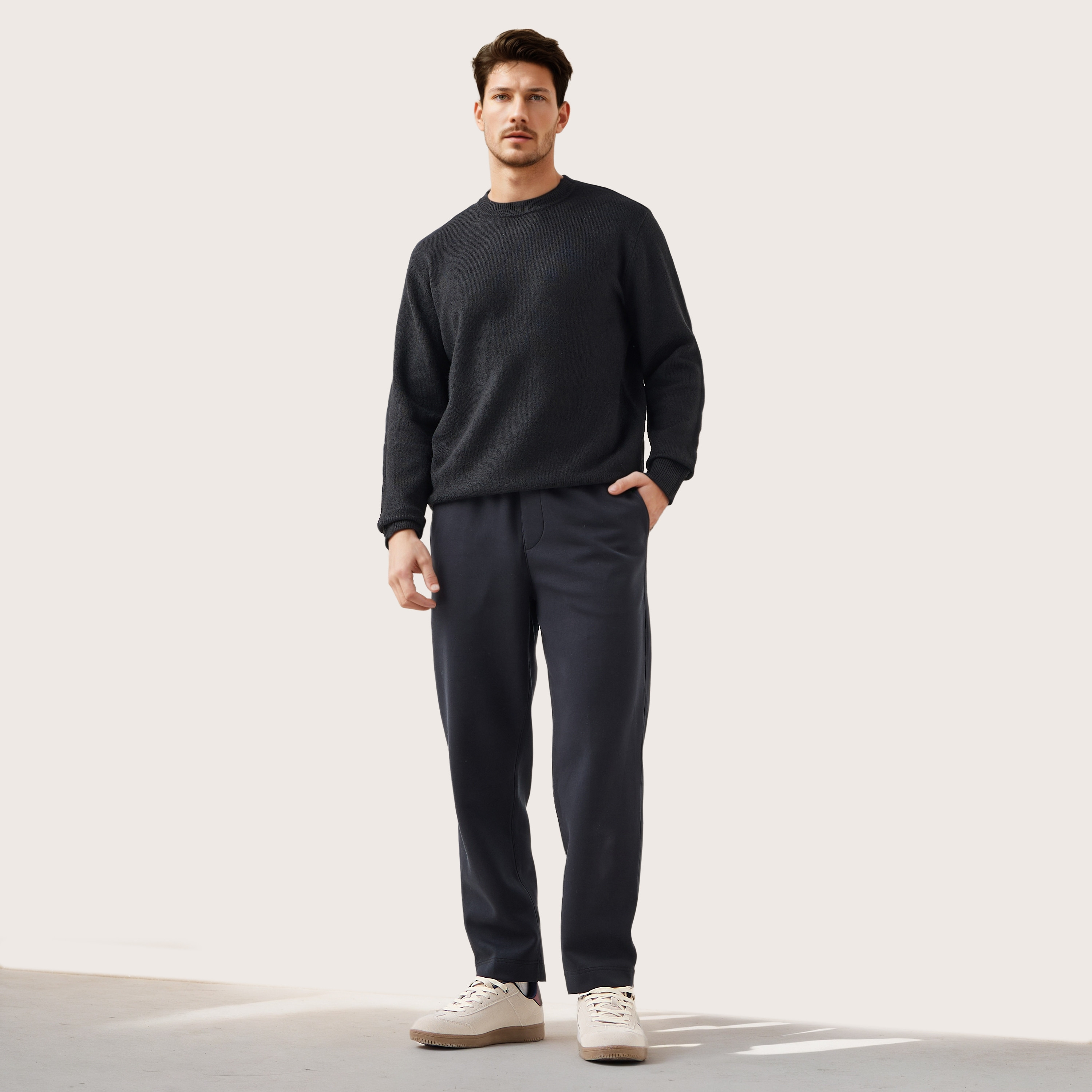 Textured Sweater with Crew Neck-men-clothing-sweatersandpullovers-image-2