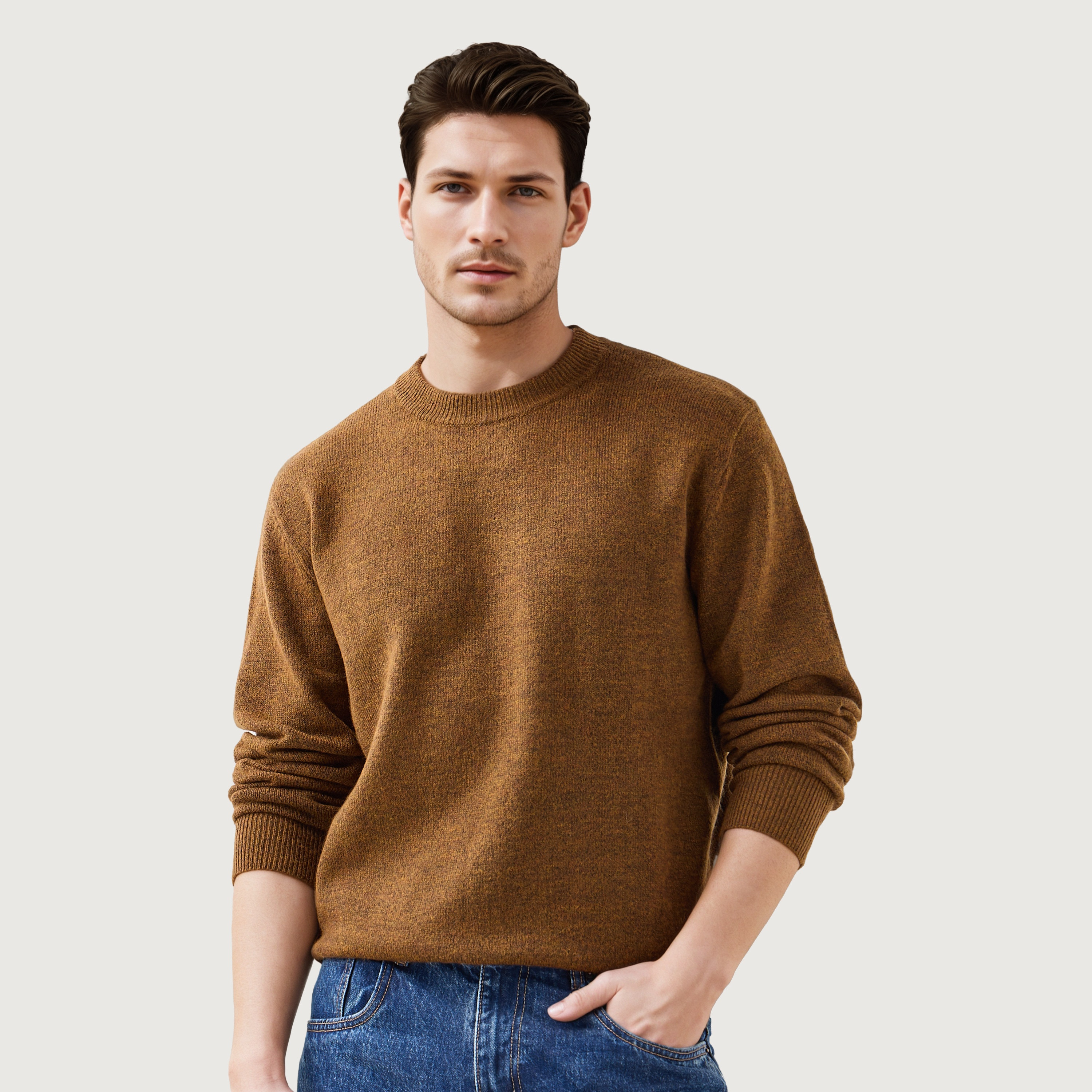 Textured Sweater with Crew Neck-men-clothing-sweatersandpullovers-image-1
