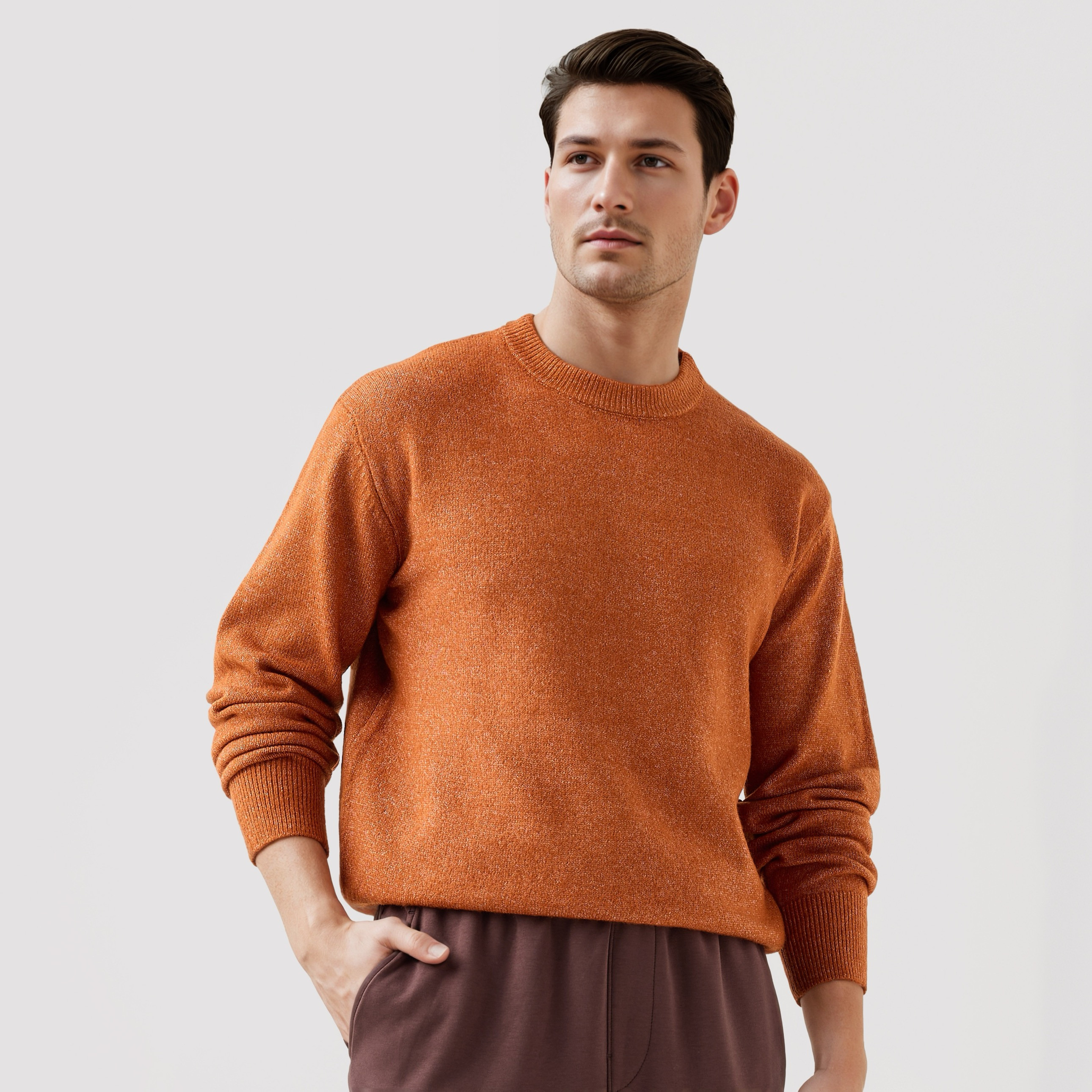 Textured Sweater with Crew Neck-men-clothing-sweatersandpullovers-image-1