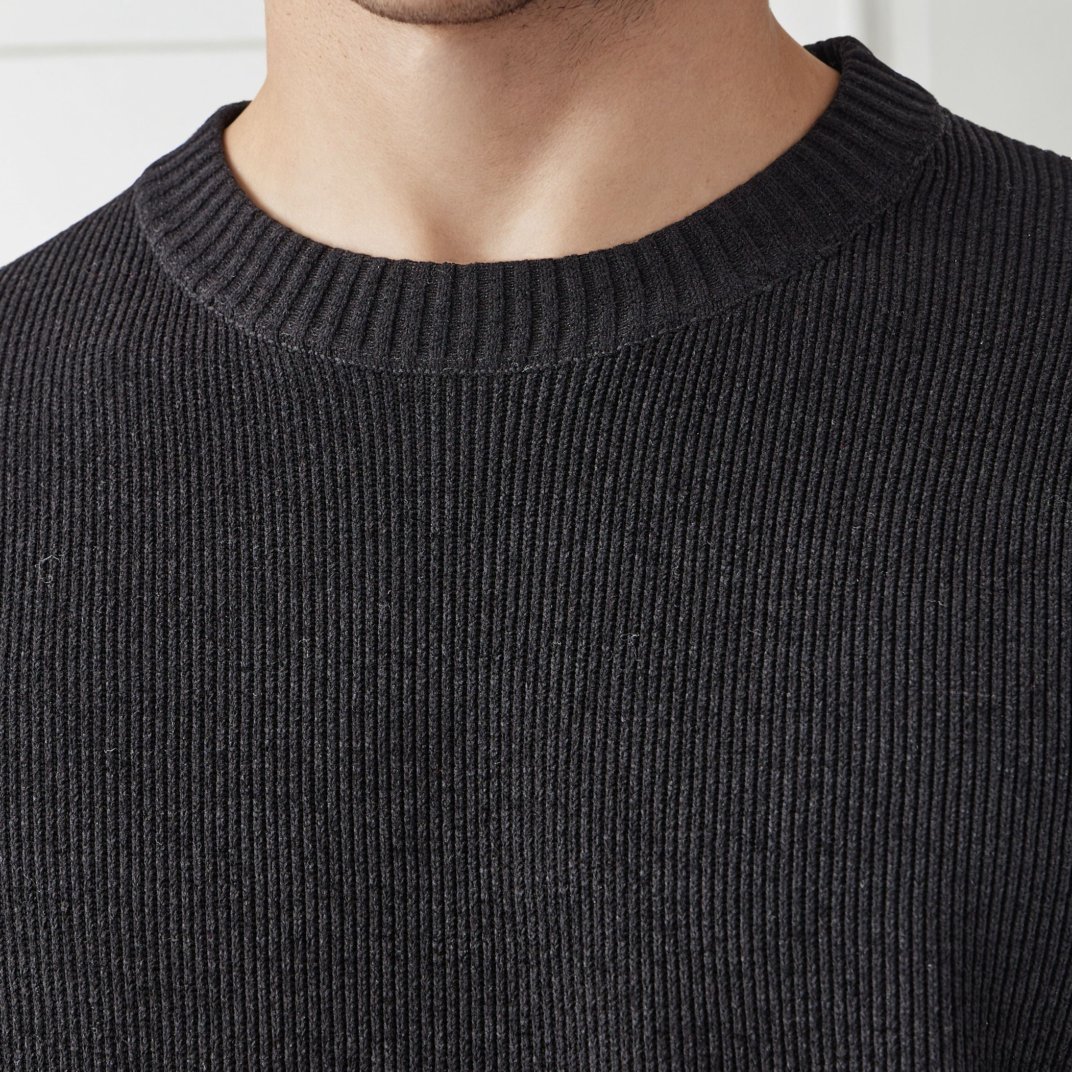 Men's Crew Neck Textured Sweater-men-clothing-sweatersandpullovers-image-5