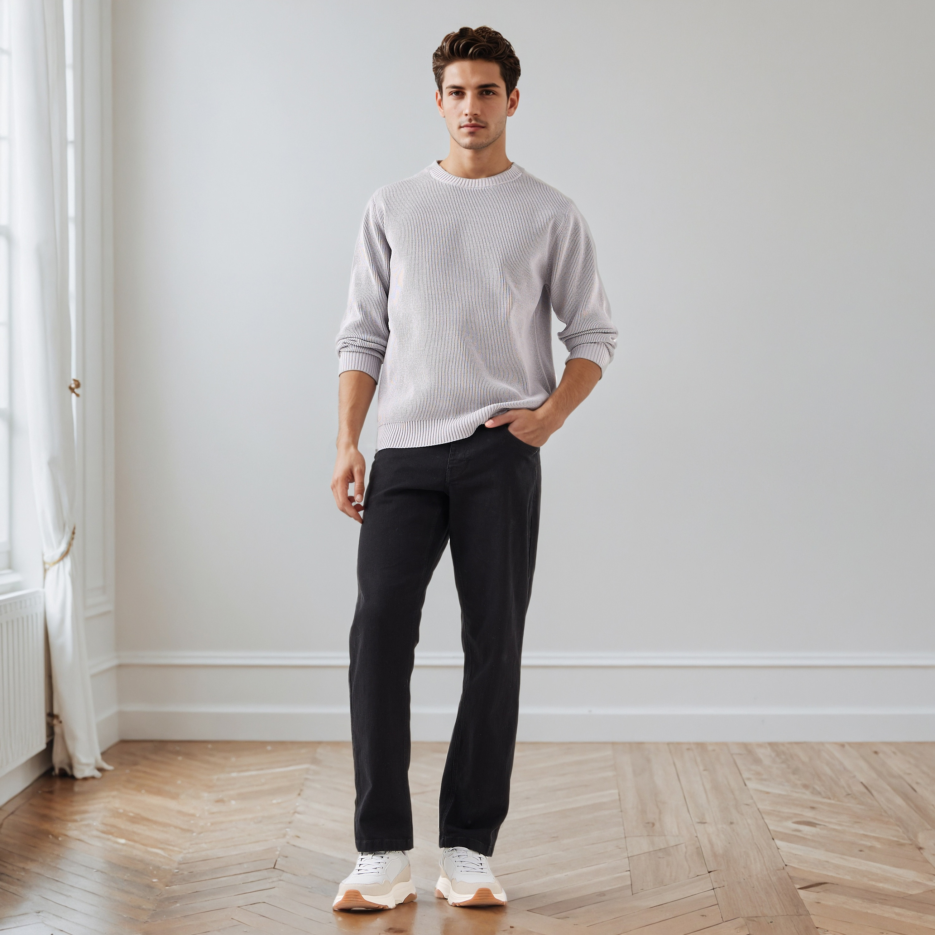 Men's Crew Neck Textured Sweater-men-clothing-sweatersandpullovers-image-17