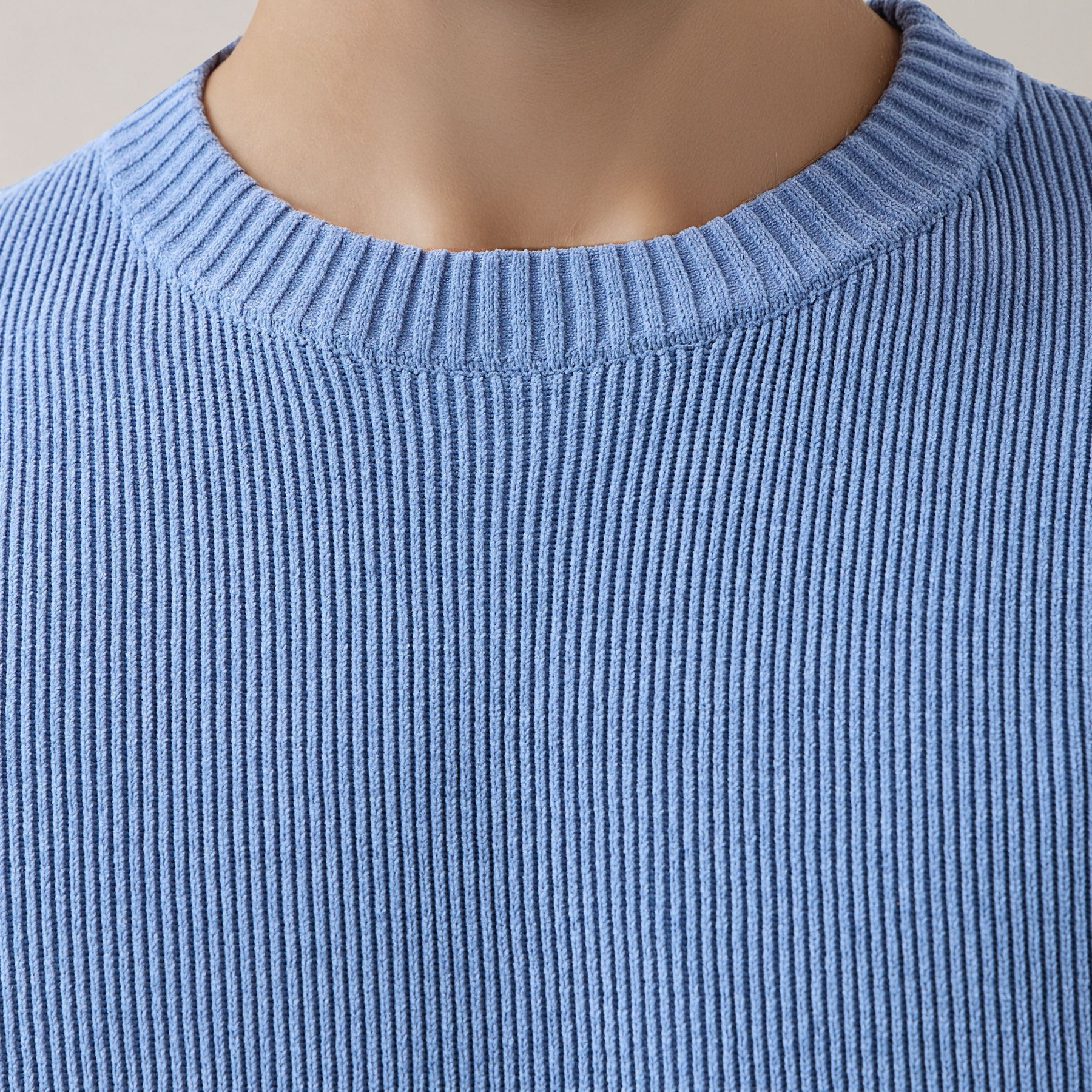 Men's Crew Neck Textured Sweater-men-clothing-sweatersandpullovers-image-3