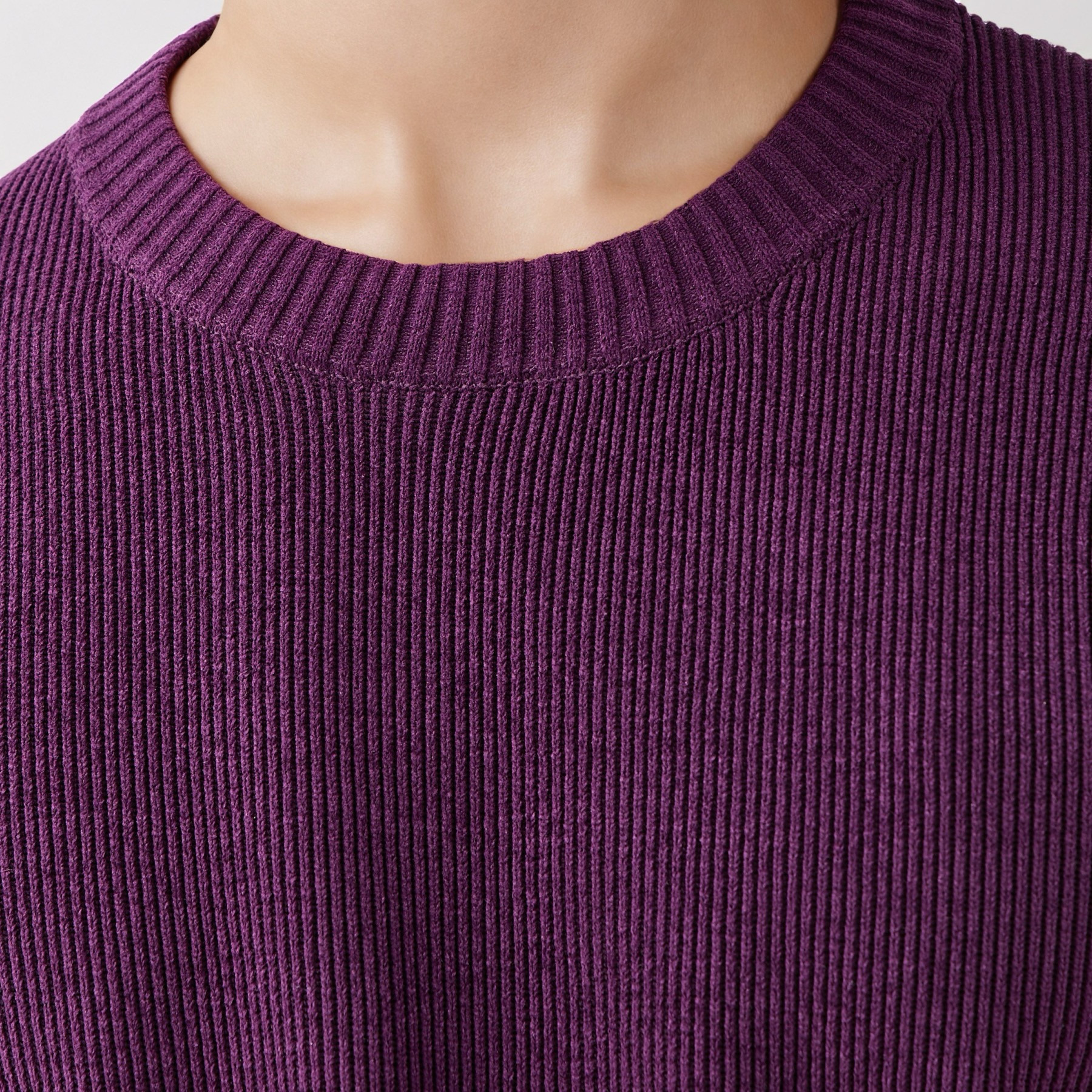 Men's Crew Neck Textured Sweater-men-clothing-sweatersandpullovers-image-3