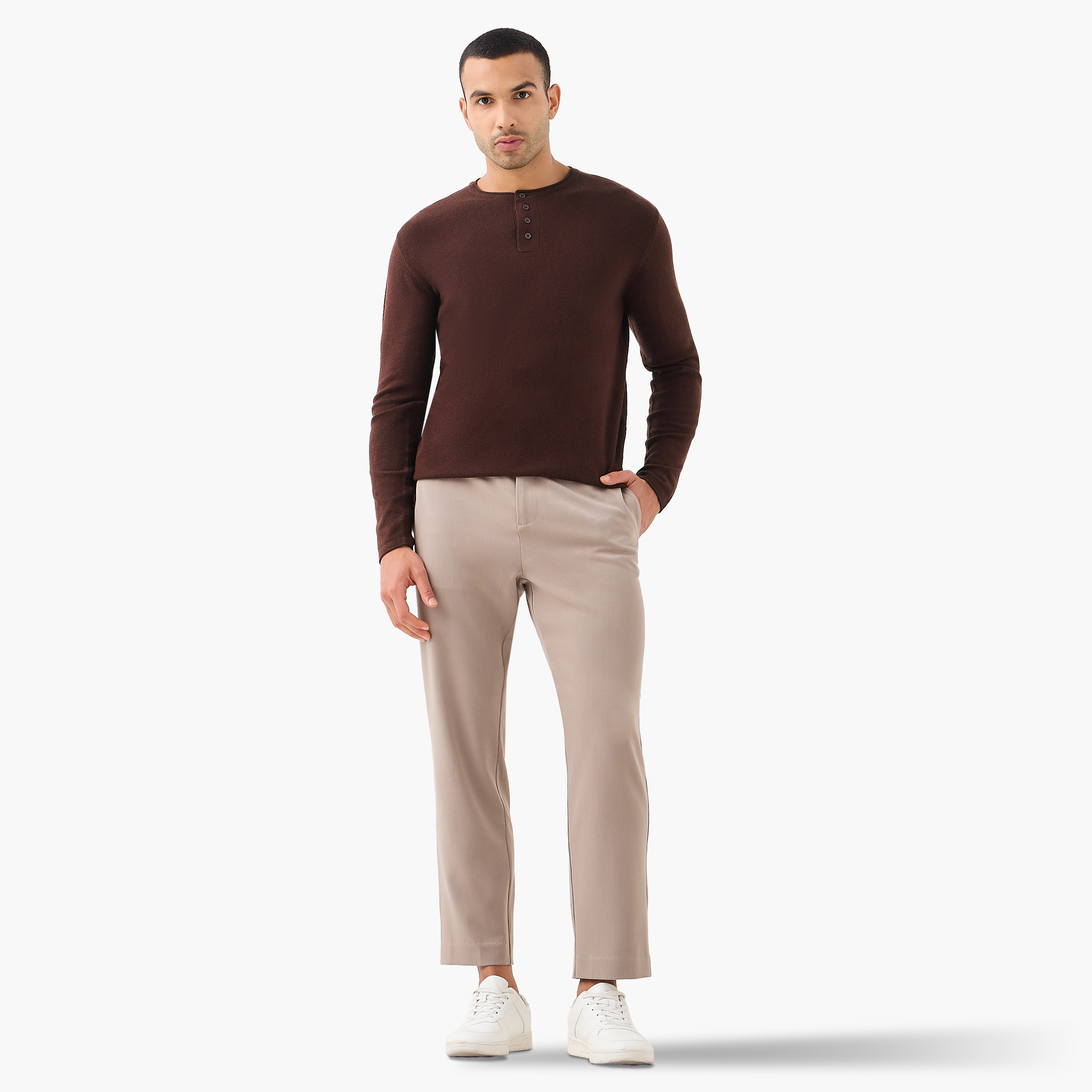 Henley Collar Sweater with Long Sleeves-men-clothing-sweatersandpullovers-image-2