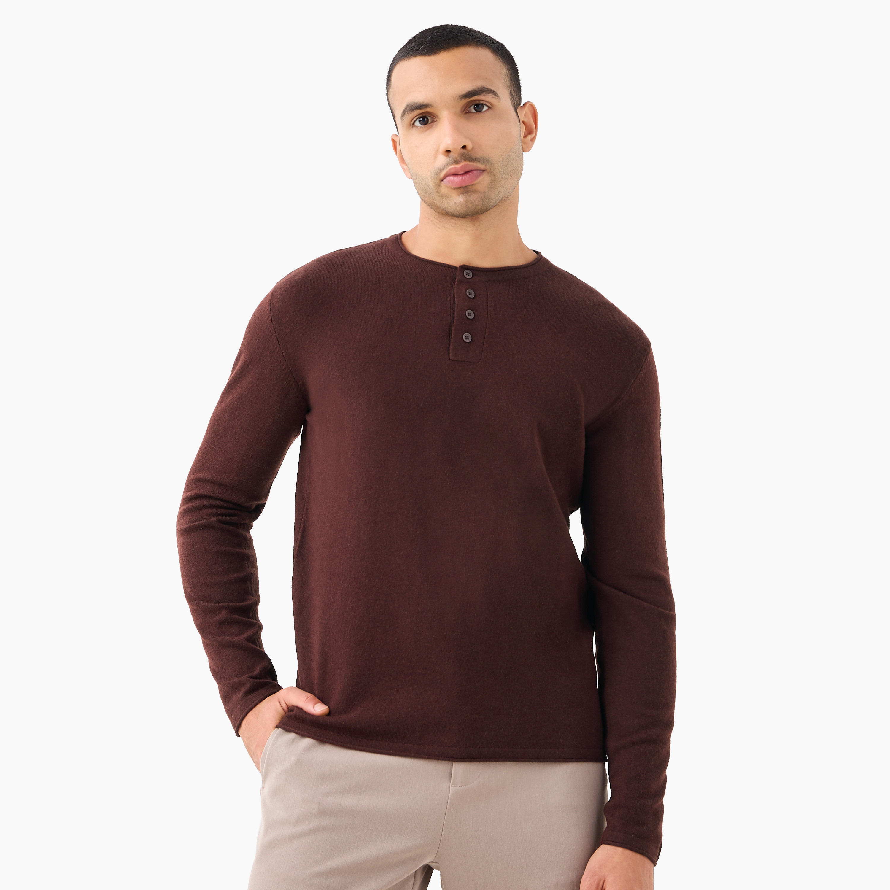 Henley Collar Sweater with Long Sleeves-men-clothing-sweatersandpullovers-image-6