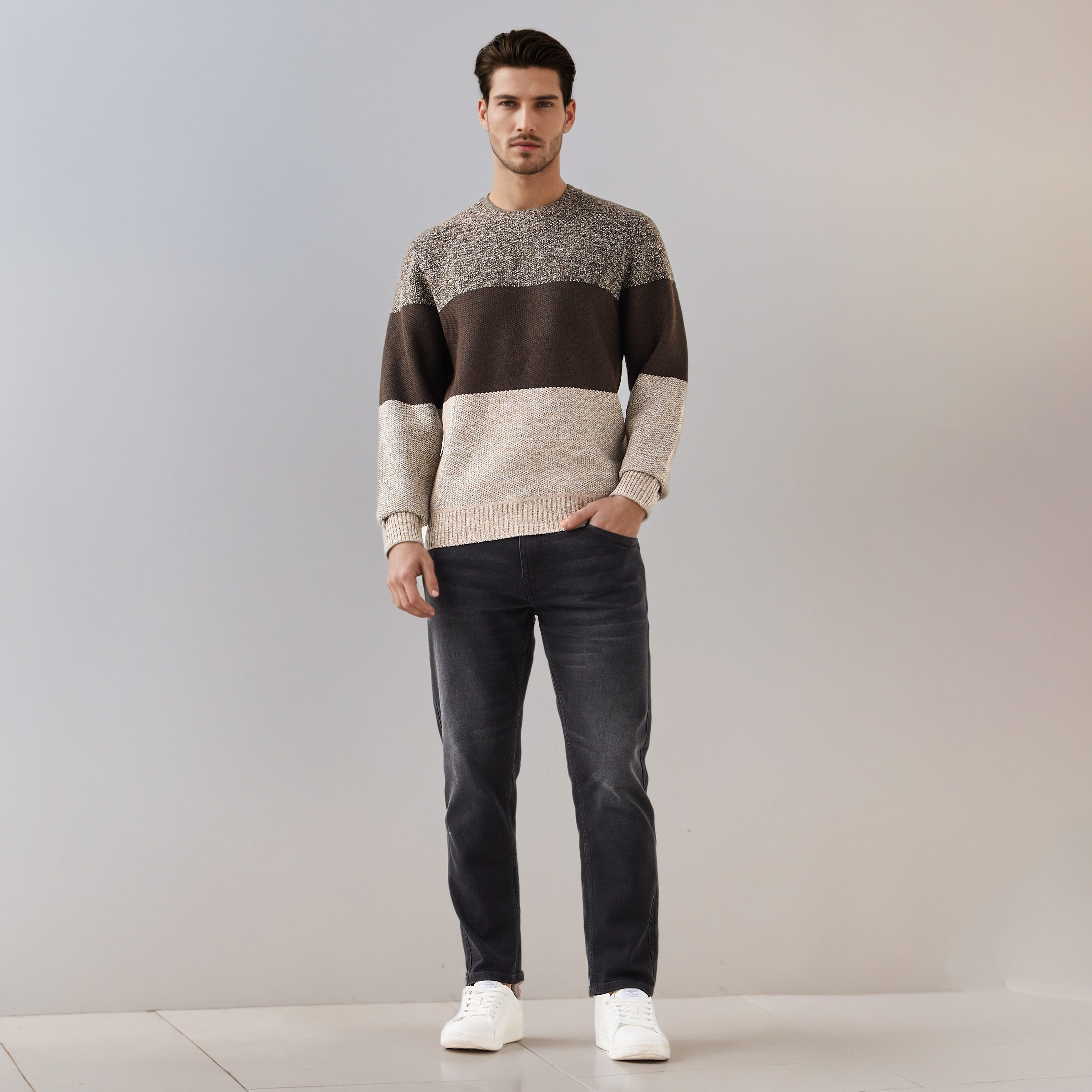 Men Crew Neck Striped Sweater-men-clothing-sweatersandpullovers-image-2