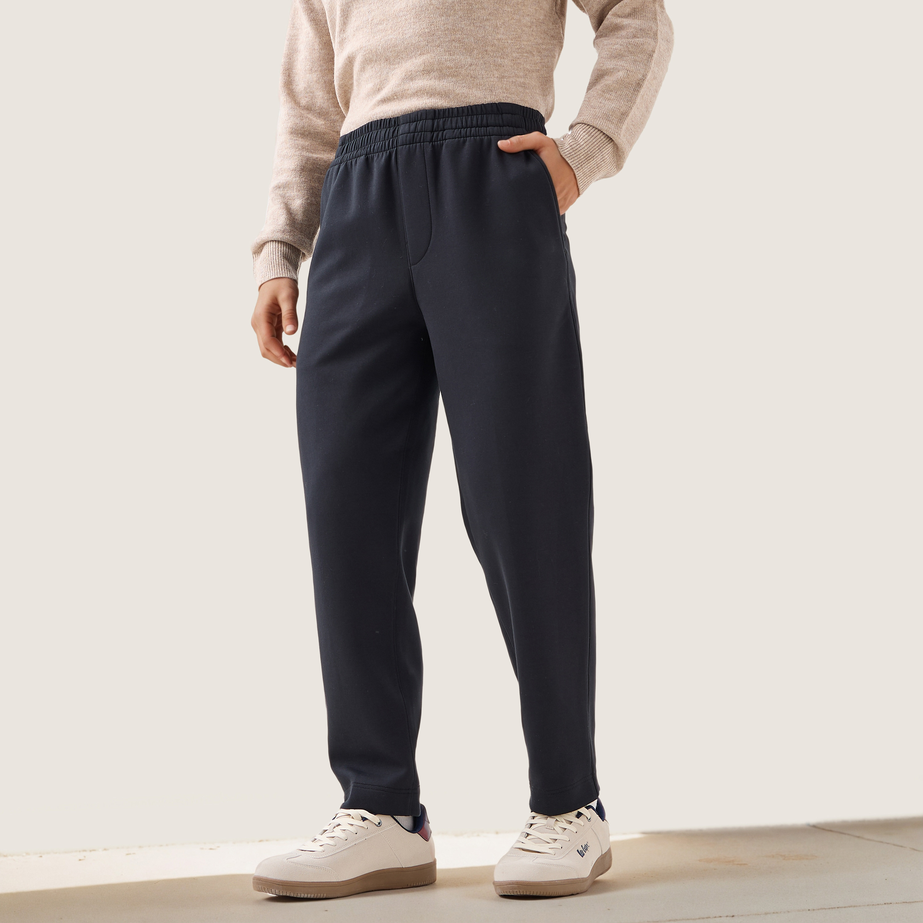 Men Regular Fit Joggers with Flexi Waist-men-clothing-bottoms-joggers-image-1