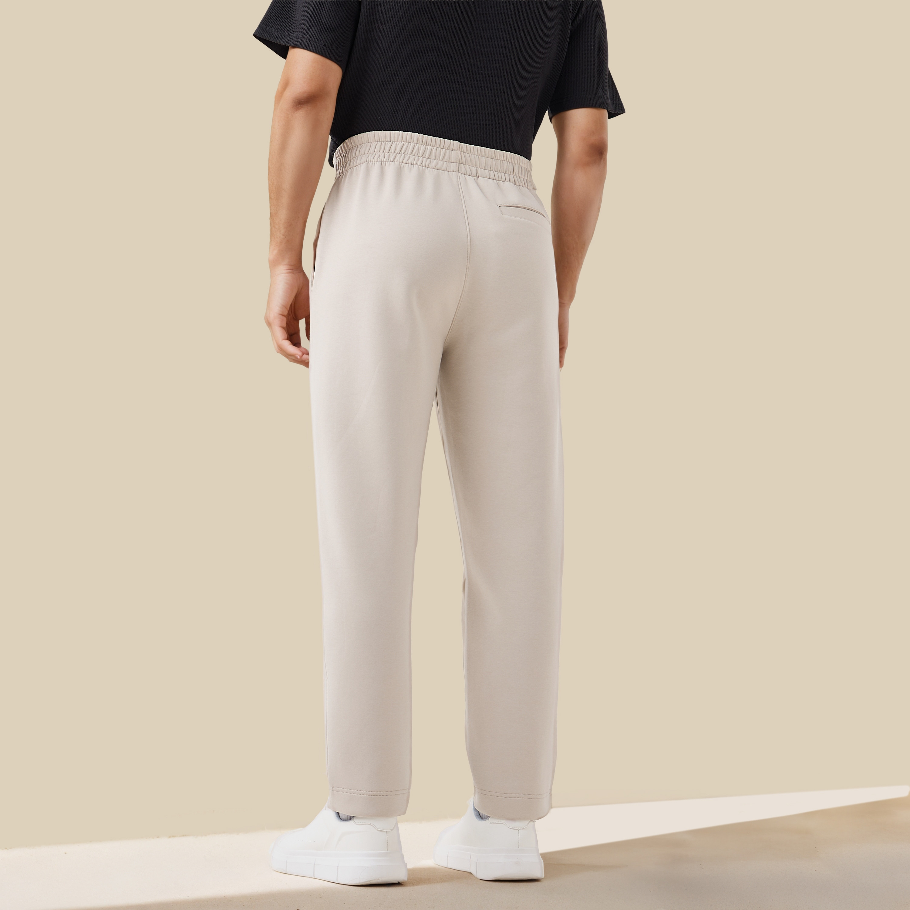 Men Regular Fit Joggers with Flexi Waist-men-clothing-bottoms-joggers-image-3