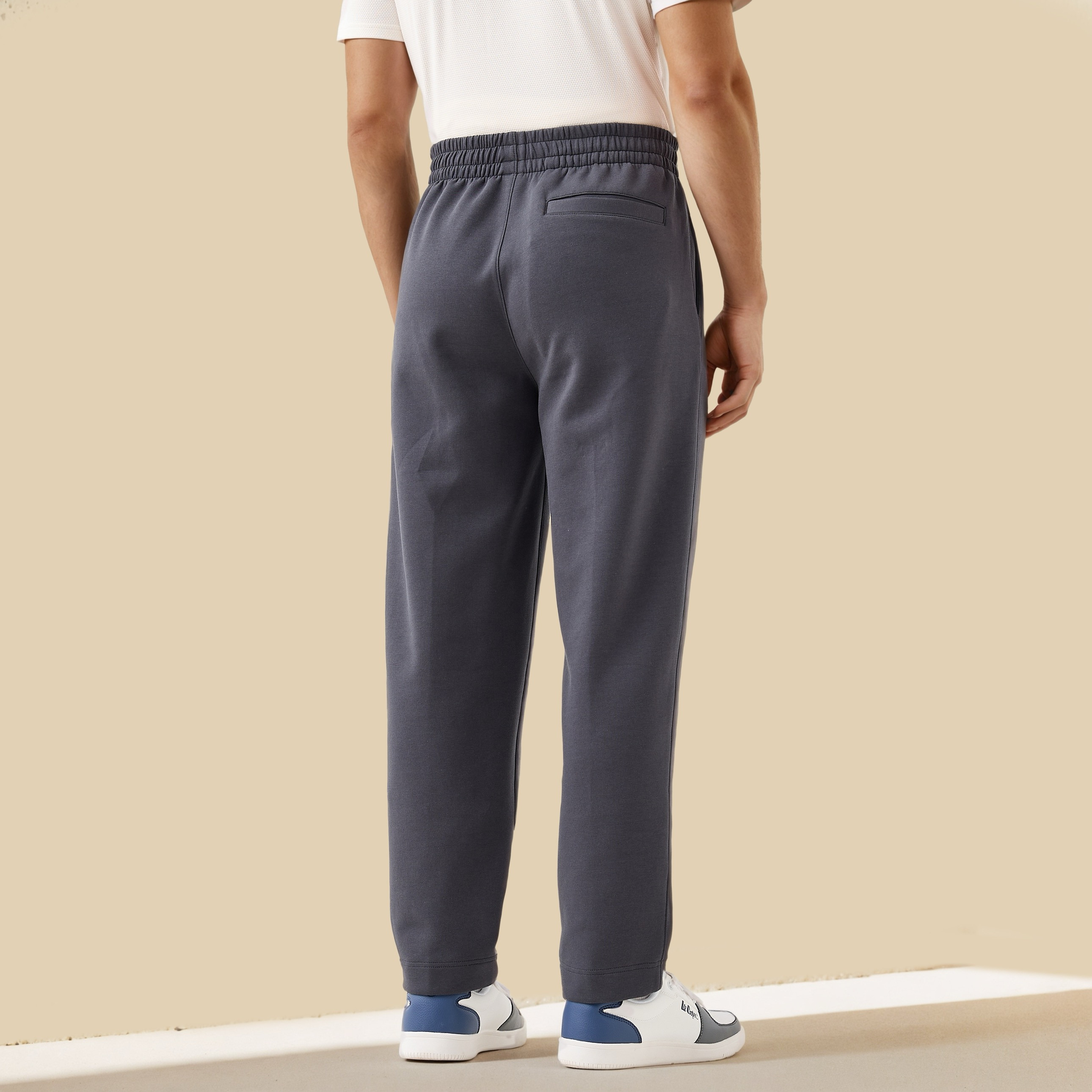 Men Regular Fit Joggers with Flexi Waist-men-clothing-bottoms-joggers-image-3