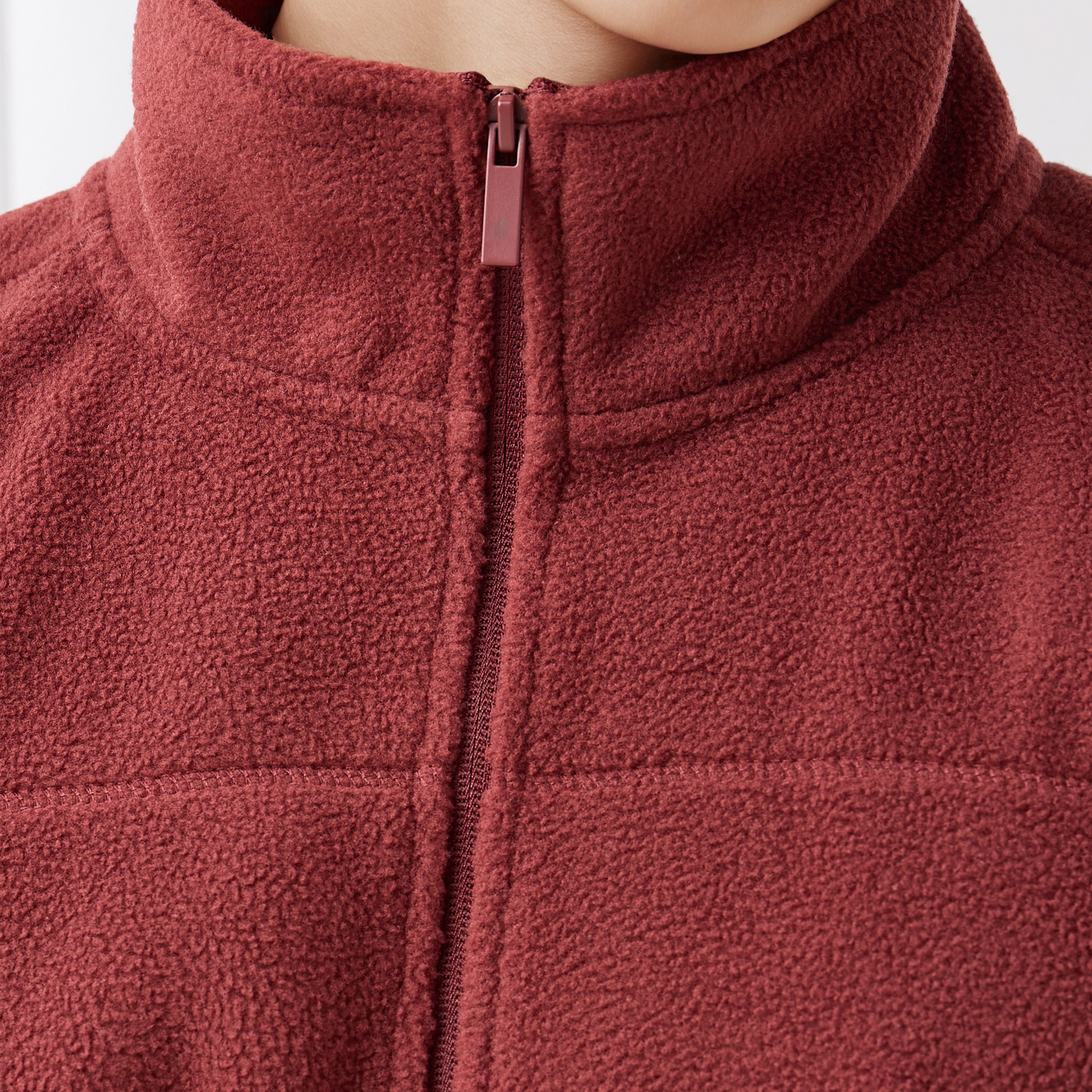 Men Regular Fit High Neck Fleece Jacket-men-clothing-jacketsandblazers-jackets-image-3