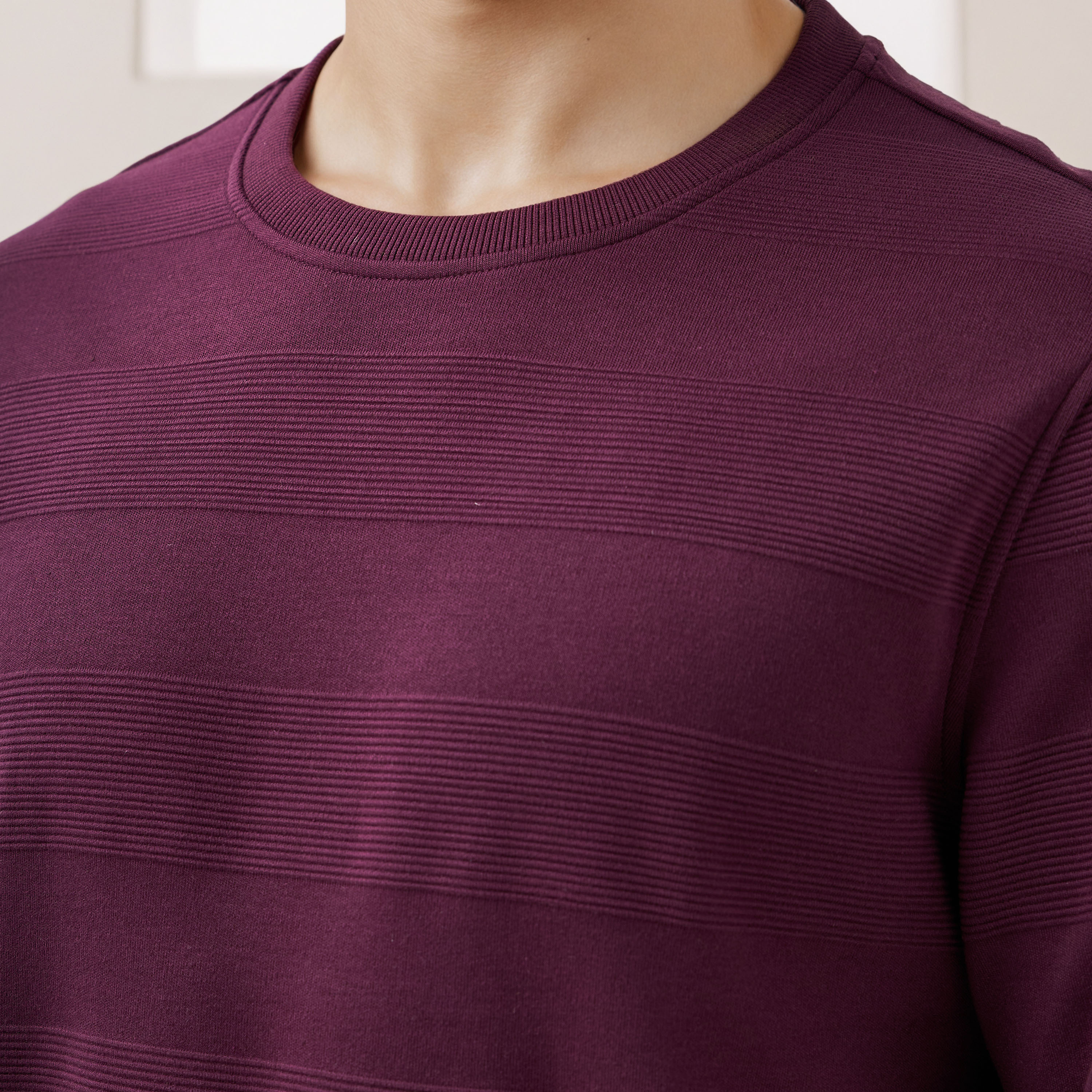 Ottoman Textured Sweatshirt-men-winterwear-hoodiesandsweatshirts-image-5