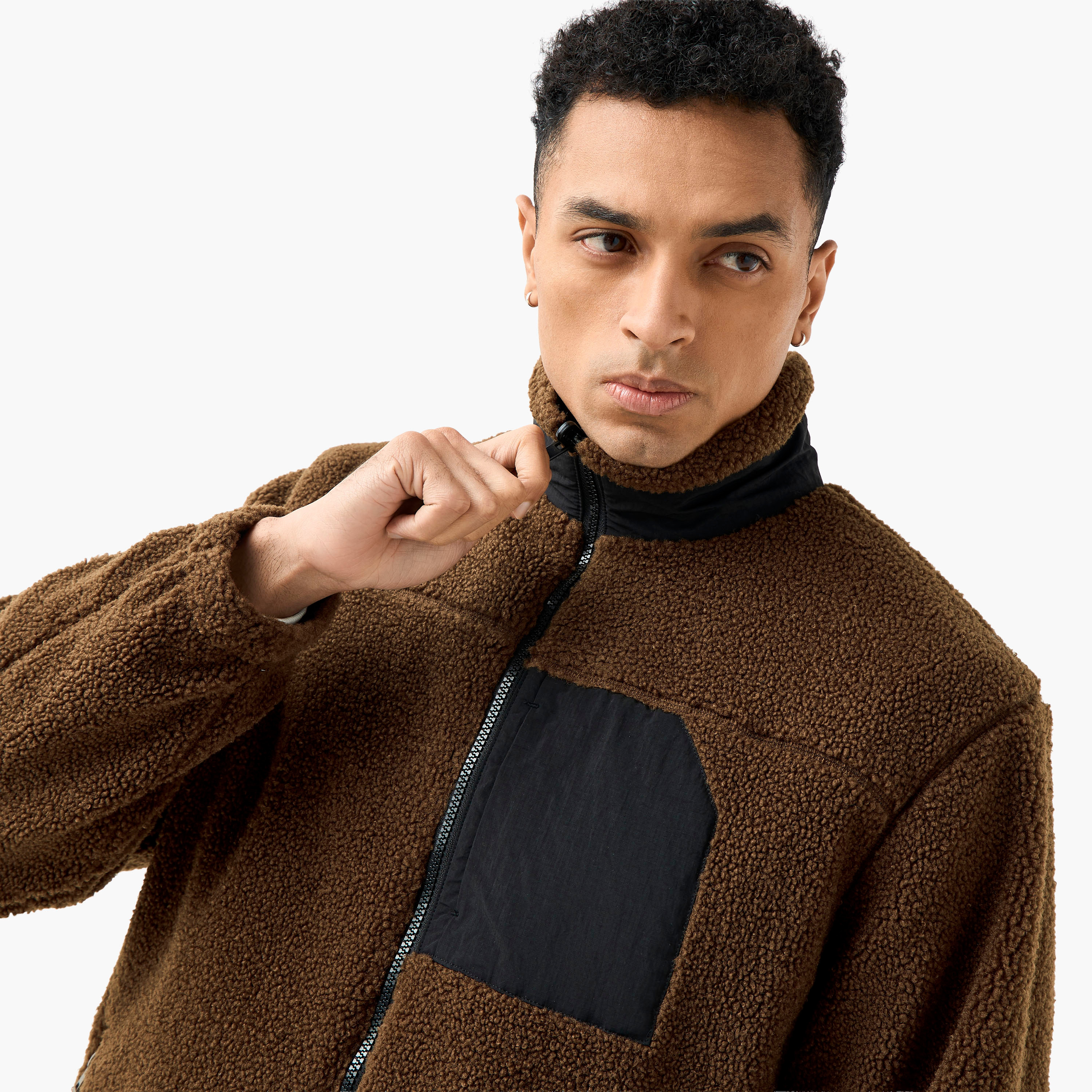Men Regular Fit Reversible Fleece Jacket-men-clothing-jacketsandblazers-jackets-image-7