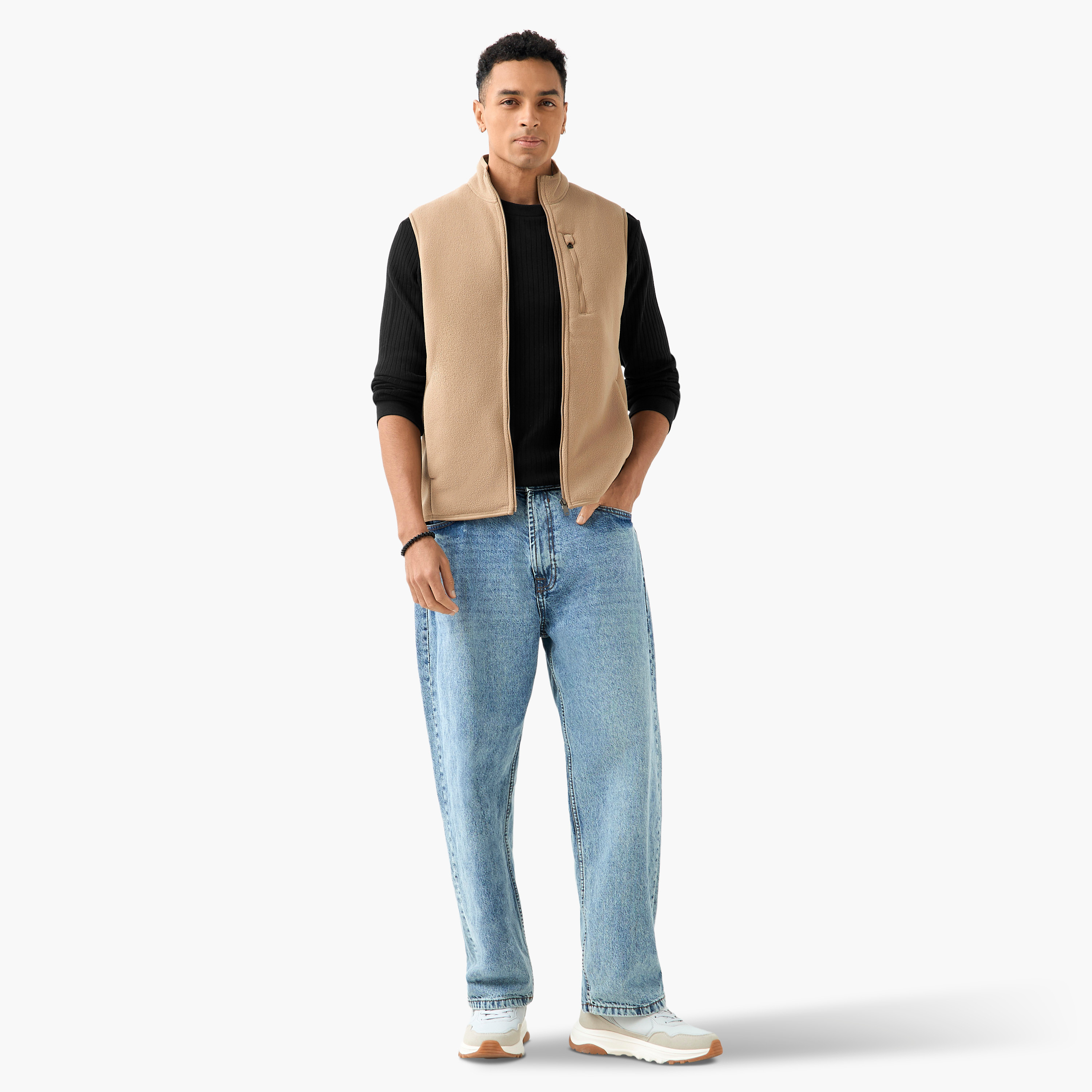 Men Regular Fit High Neck Sleeveless Jacket-men-clothing-jacketsandblazers-jackets-image-2
