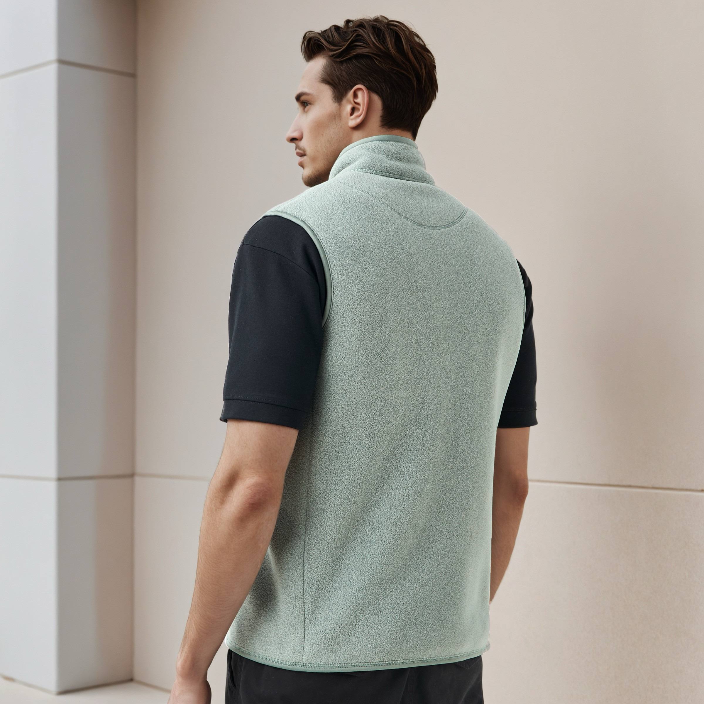 Men Regular Fit High Neck Sleeveless Jacket-men-clothing-jacketsandblazers-jackets-image-3