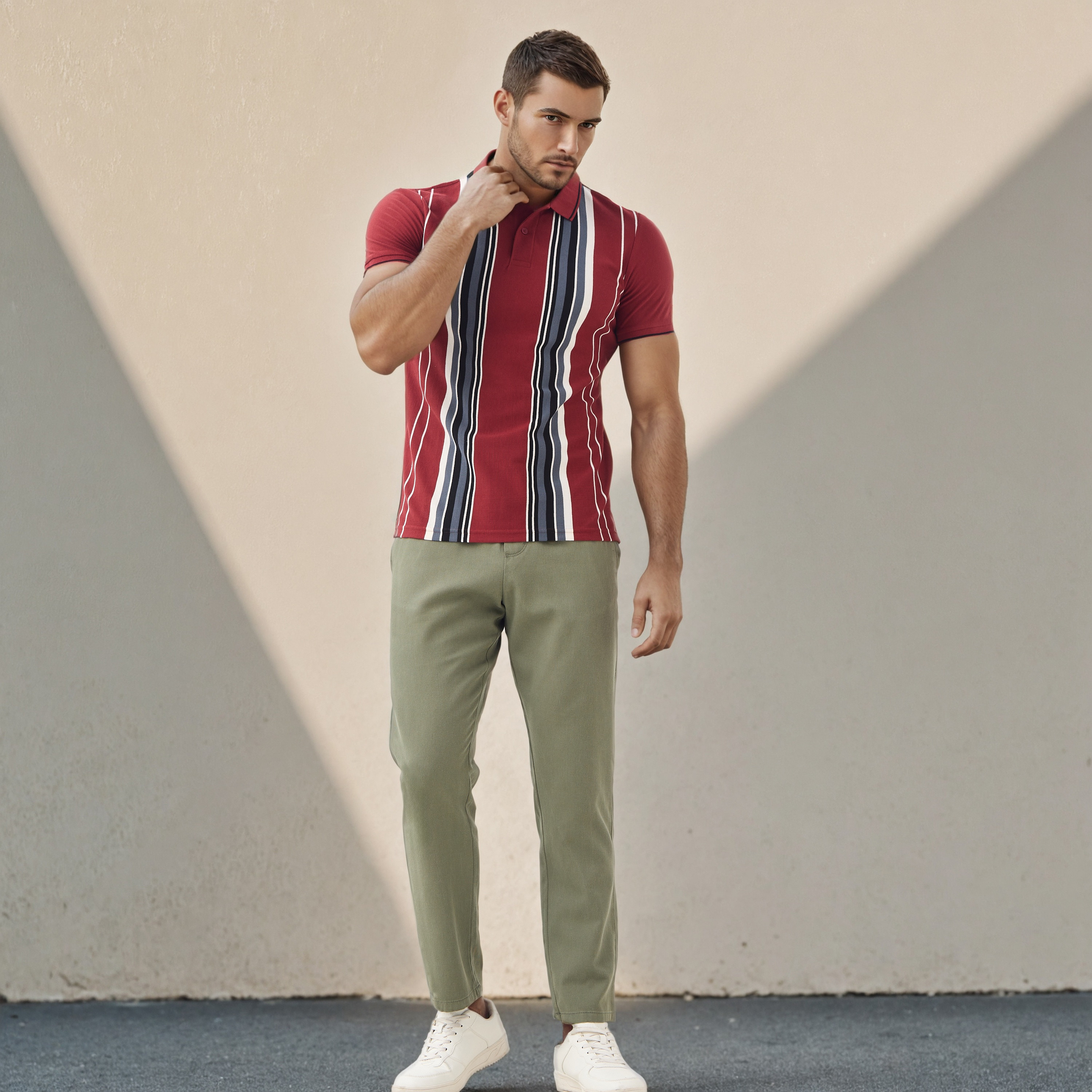 تيشيرت بولو بيكيه مقلم-men-clothing-tshirtsandpolos-polos-image-2