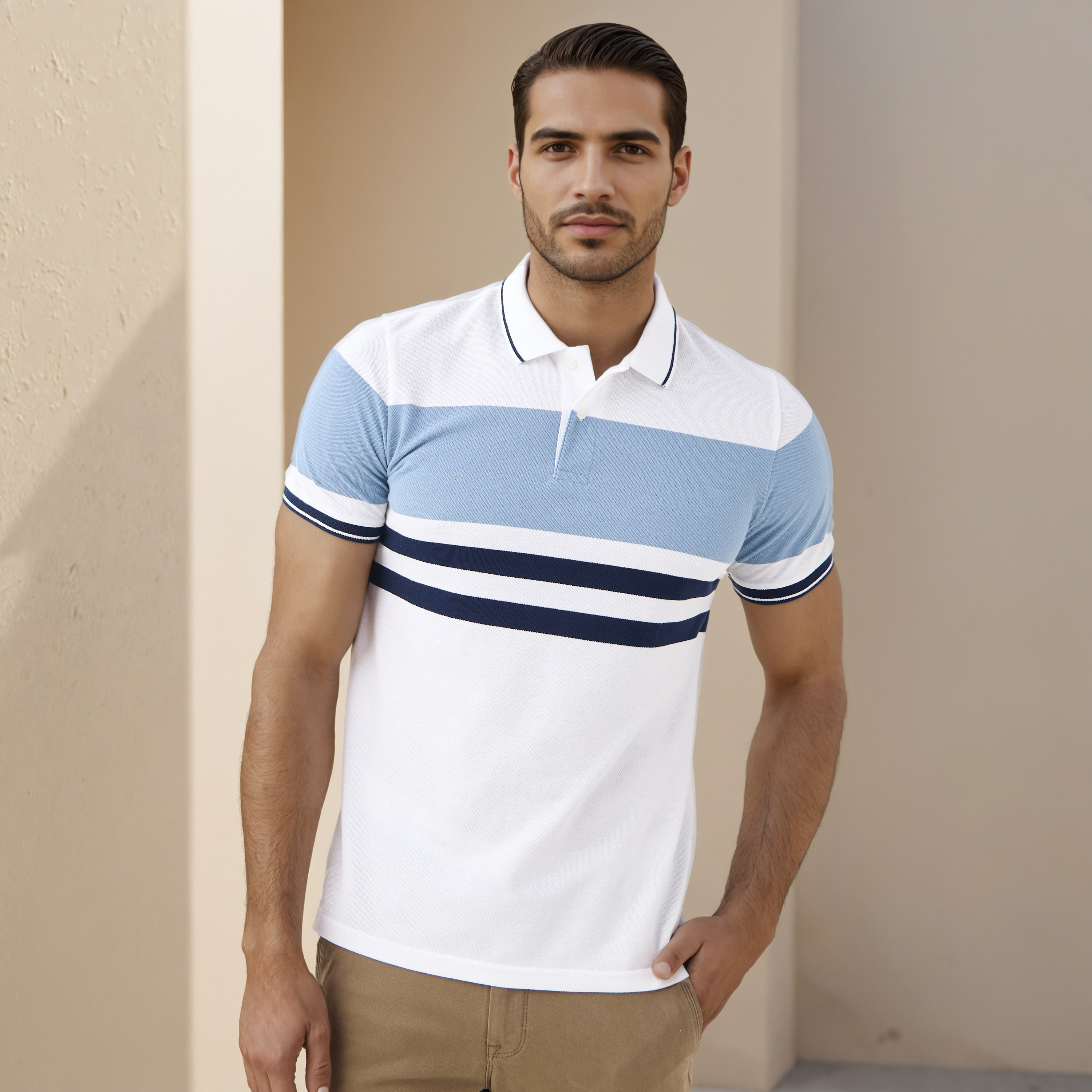 Striped Pique Polo T-shirt-men-clothing-tshirtsandpolos-polos-image-1