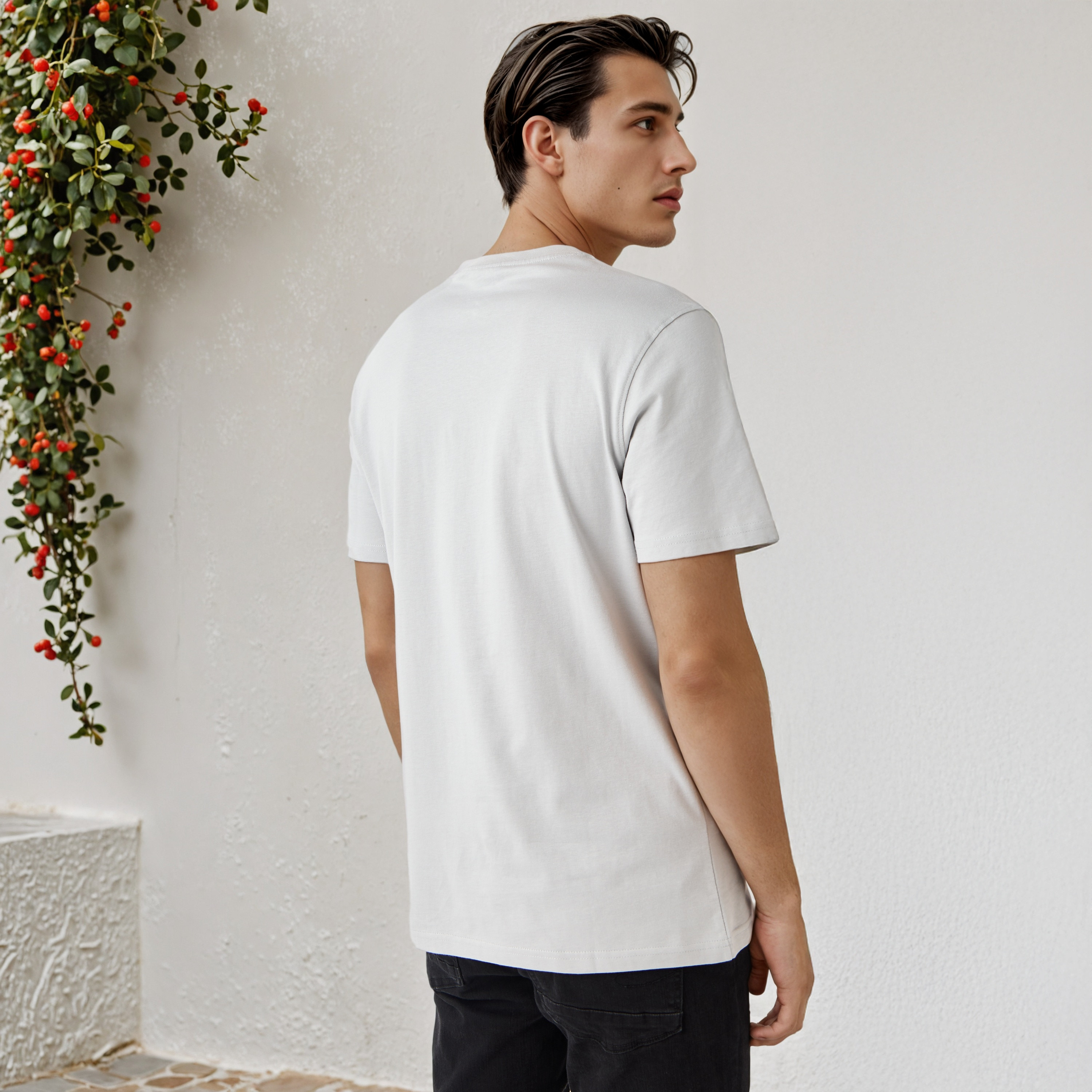 Typographic Print Crew Neck T-shirt-men-clothing-tshirtsandpolos-tshirts-image-3