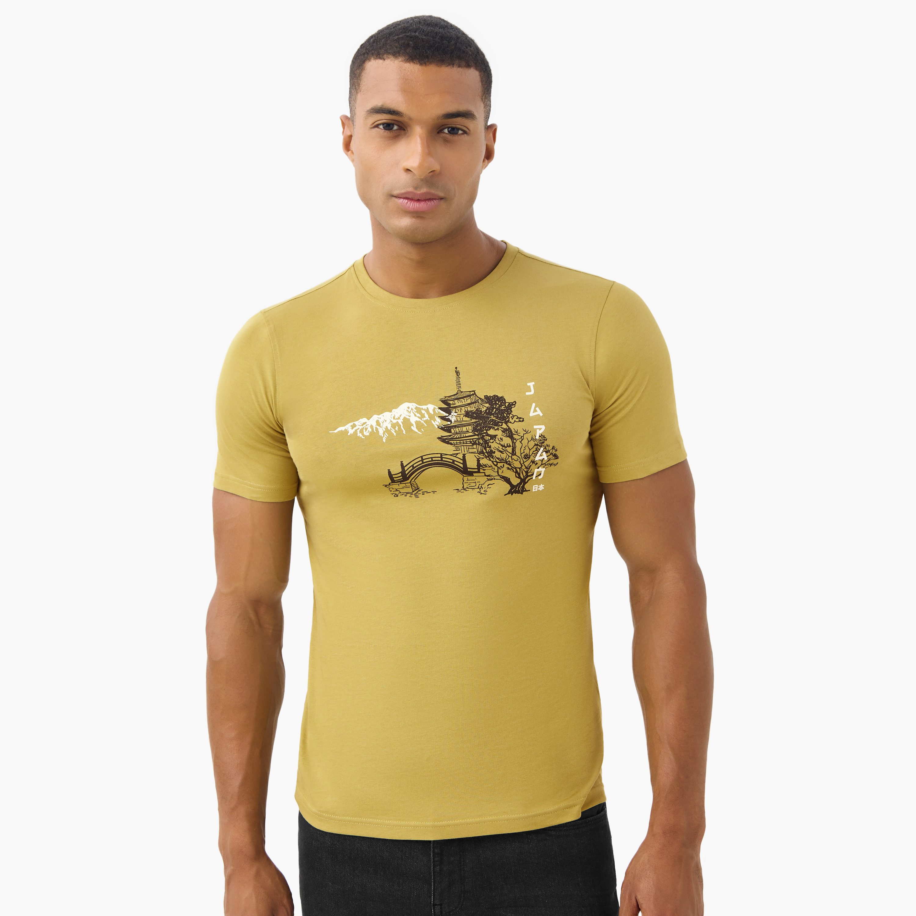 Sketch Art Print Slim Fit T-shirt-men-clothing-tshirtsandpolos-tshirts-image-1
