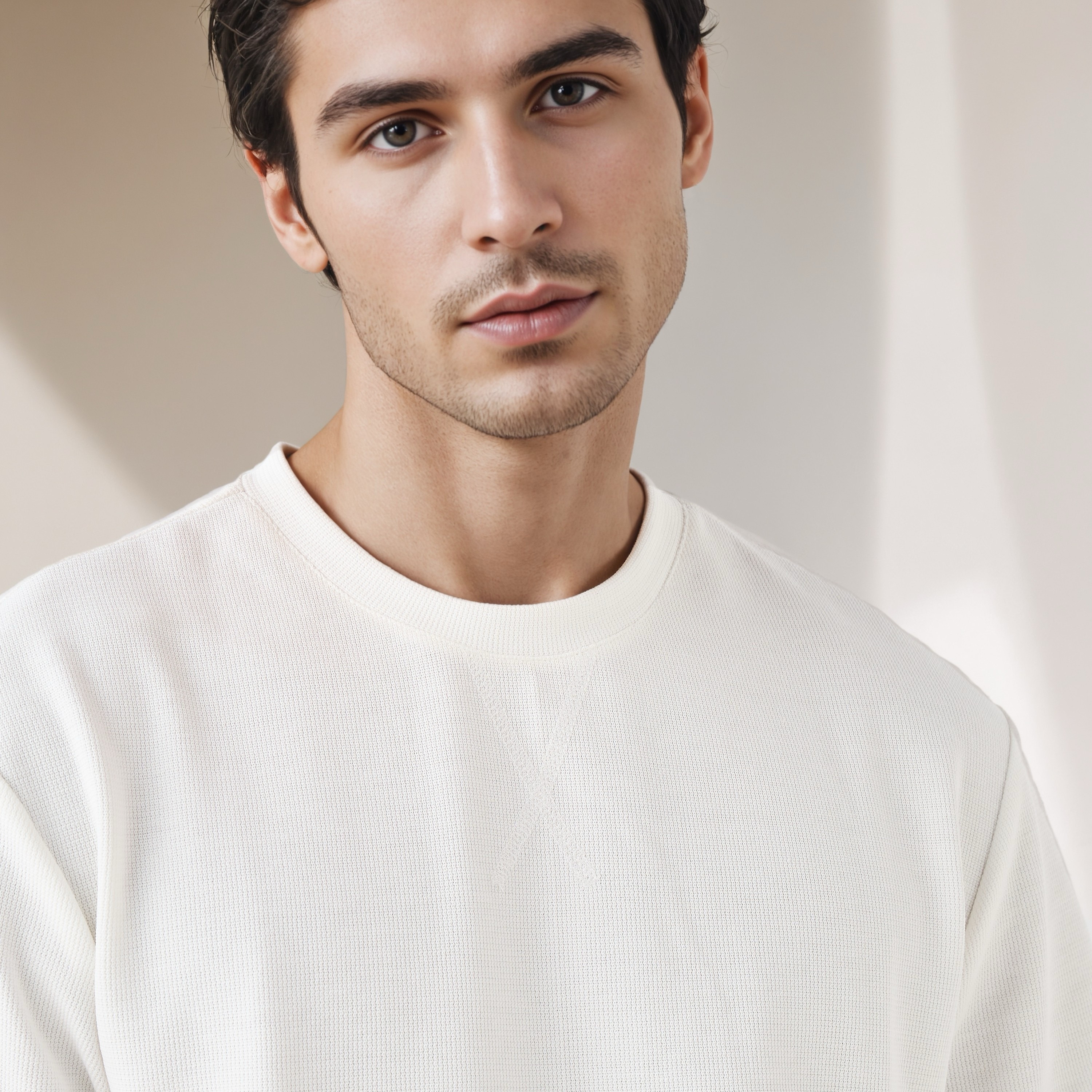 Relaxed Fit Textured T-shirt-men-clothing-tshirtsandpolos-tshirts-image-4
