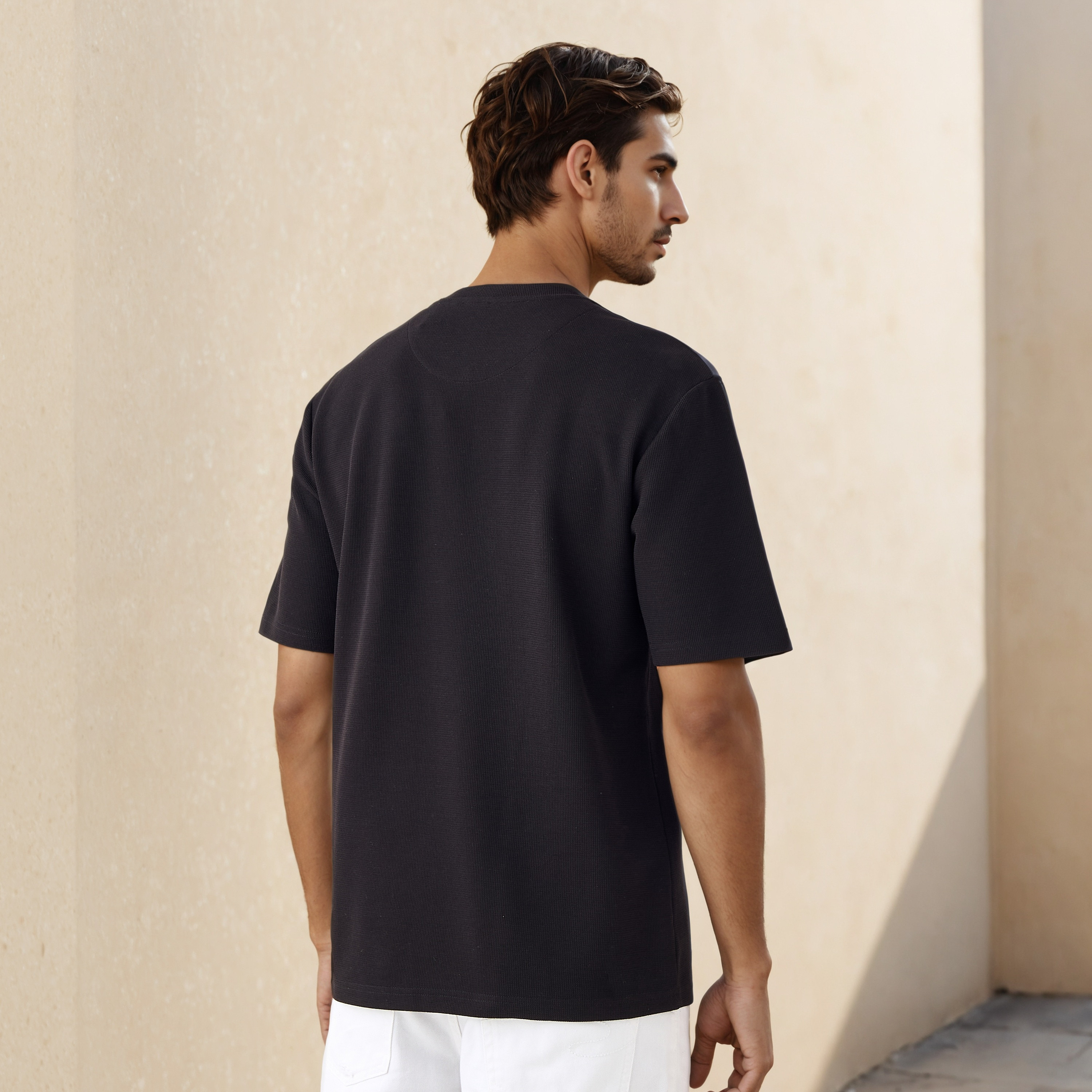 Relaxed Fit Textured T-shirt-men-clothing-tshirtsandpolos-tshirts-image-3