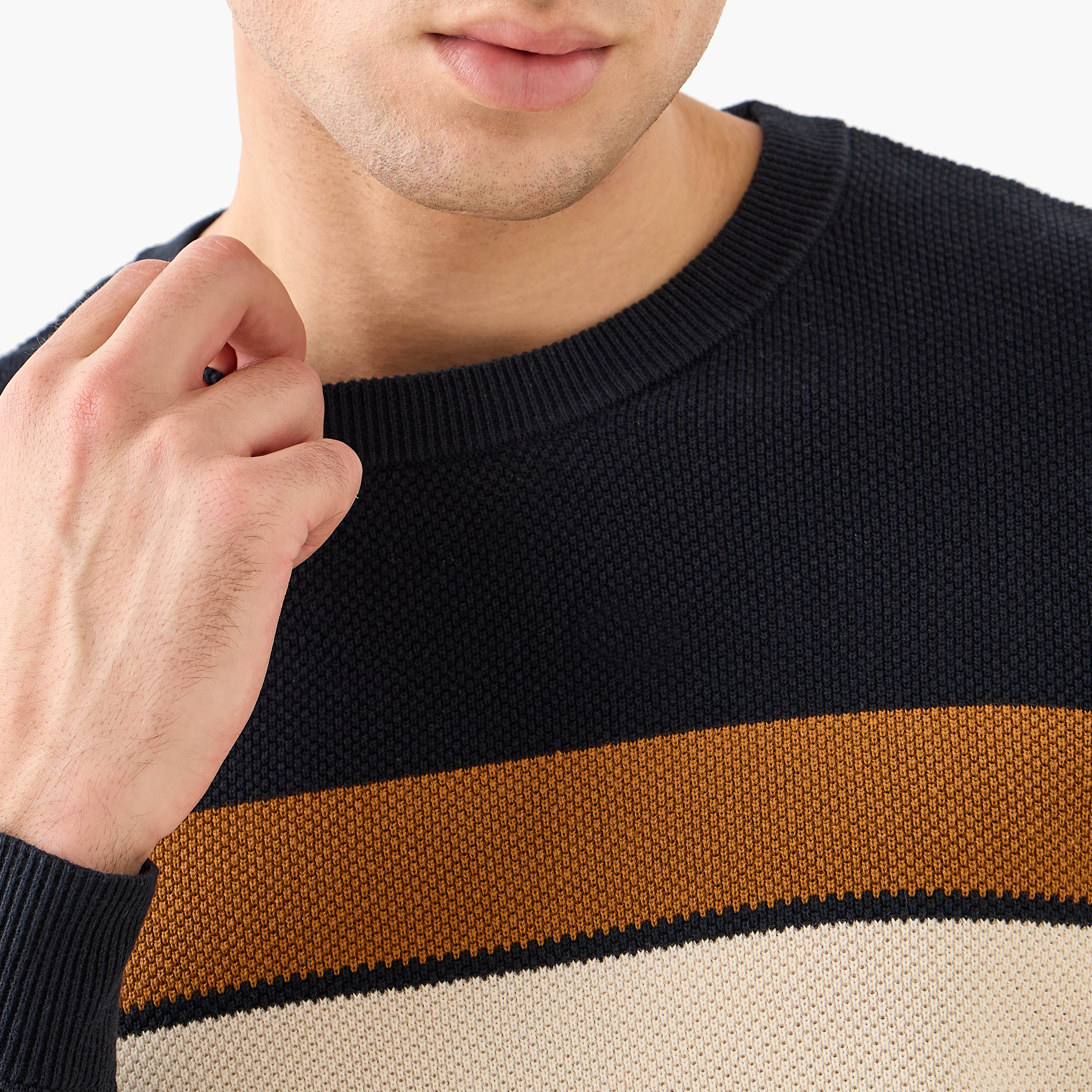 Men Crew Neck Striped Sweater-men-clothing-sweatersandpullovers-image-5