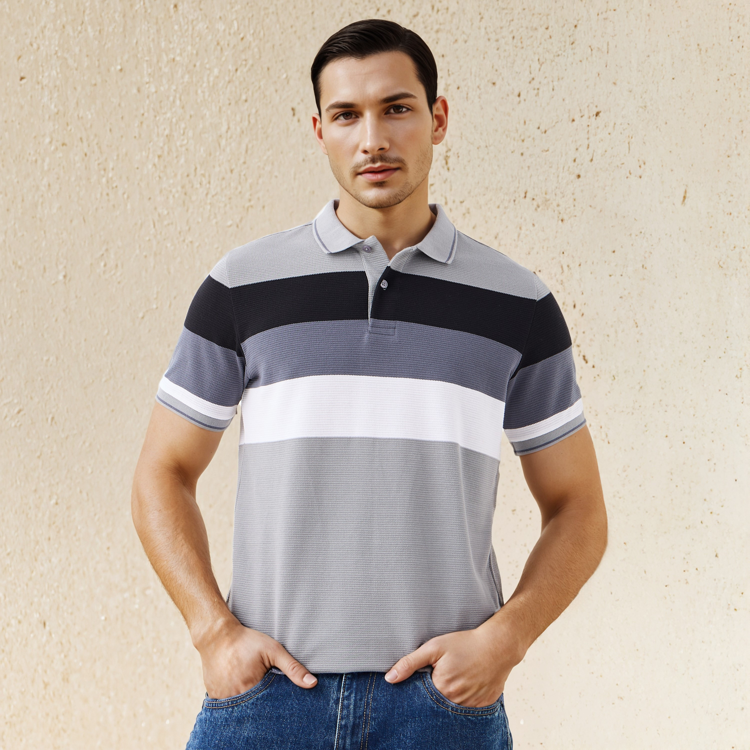 Striped Polo T-shirt-men-clothing-tshirtsandpolos-polos-image-1