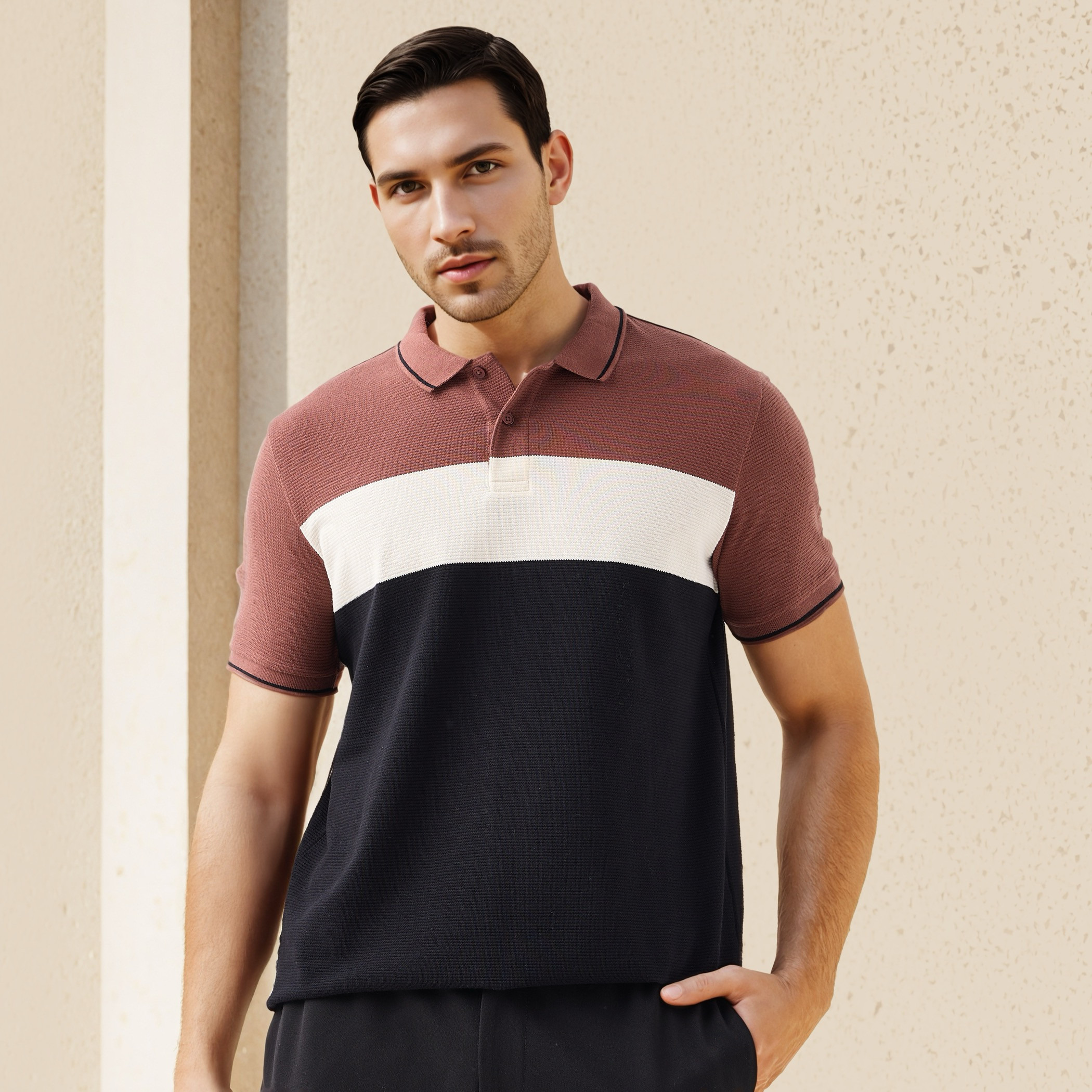 Striped Regular Fit Polo T-shirt-men-clothing-tshirtsandpolos-polos-image-1