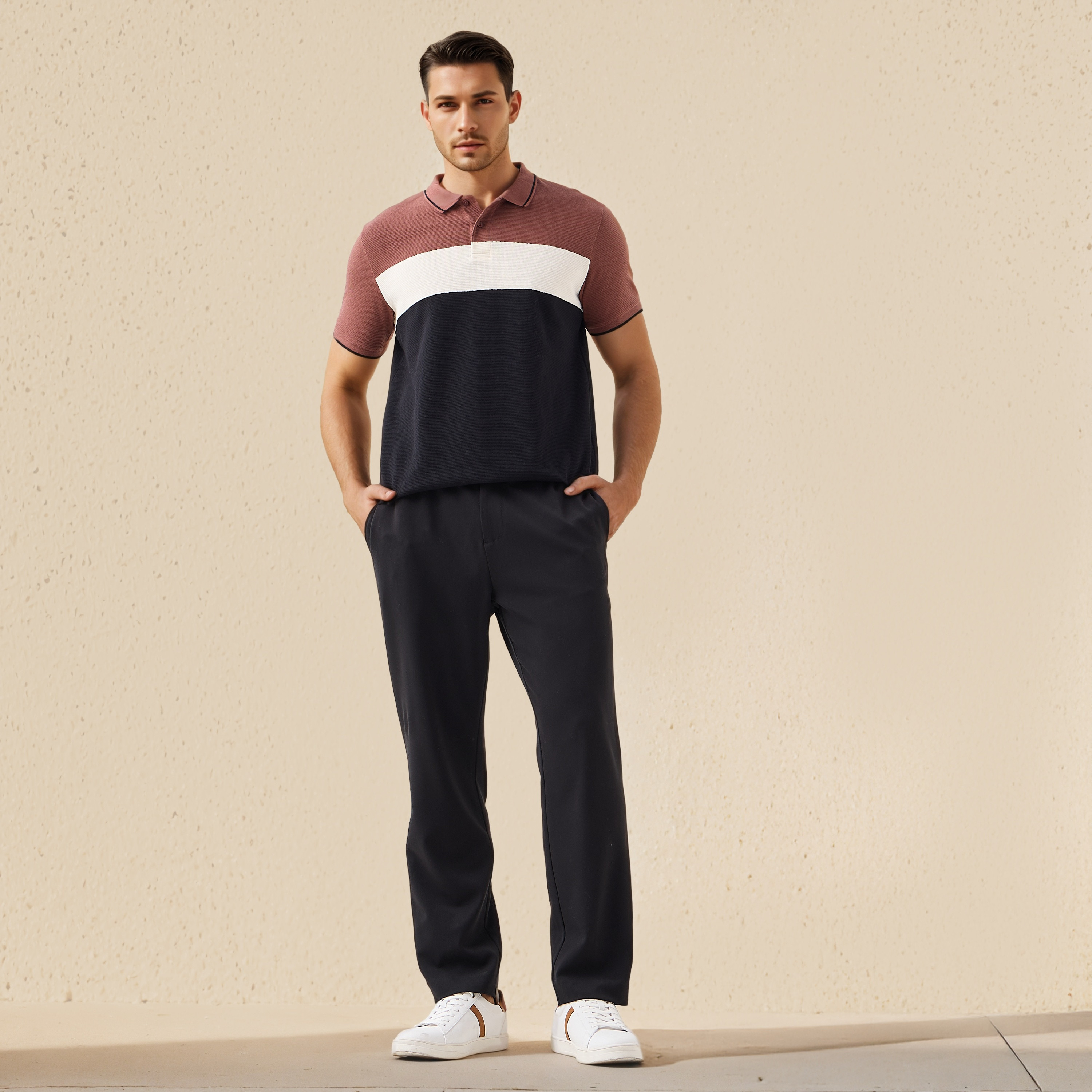 Striped Regular Fit Polo T-shirt-men-clothing-tshirtsandpolos-polos-image-2