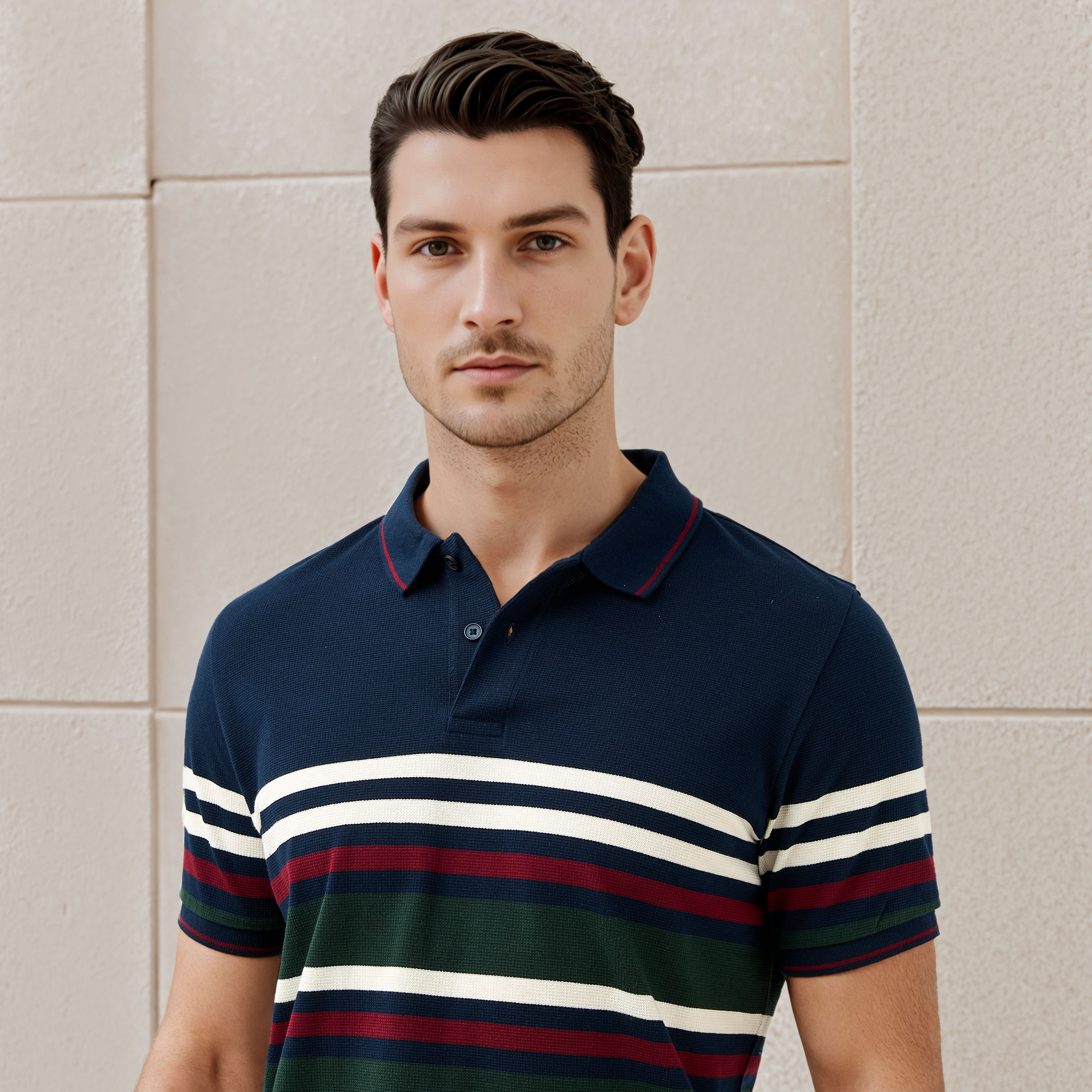 Striped Pique Polo T-shirt-men-clothing-tshirtsandpolos-polos-image-4