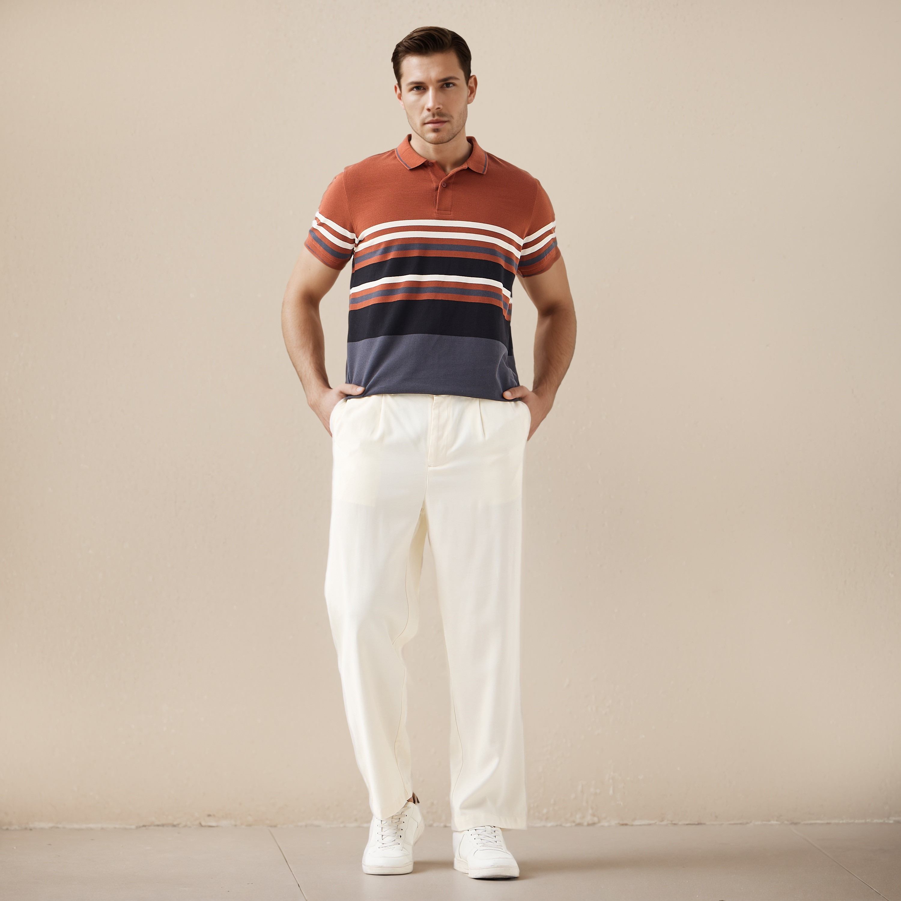 تيشيرت بولو بيكيه مقلم-men-clothing-tshirtsandpolos-polos-image-2