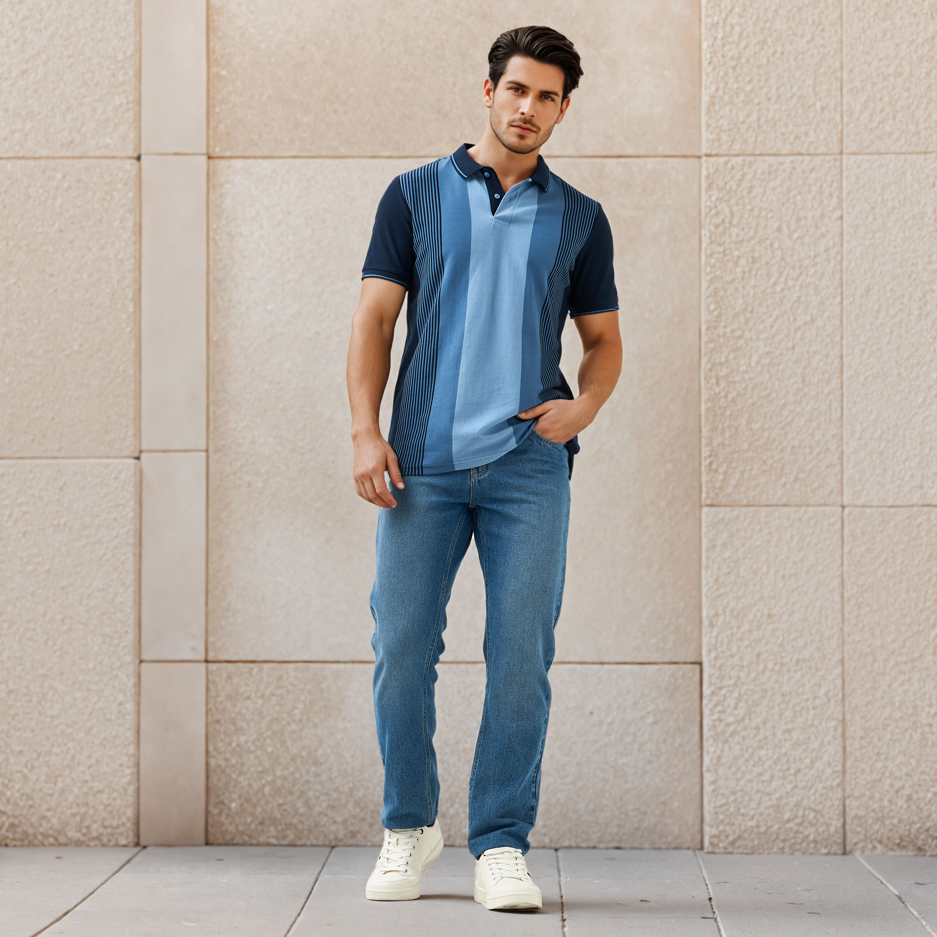 Striped Pique Polo T-shirt-men-clothing-tshirtsandpolos-polos-image-2