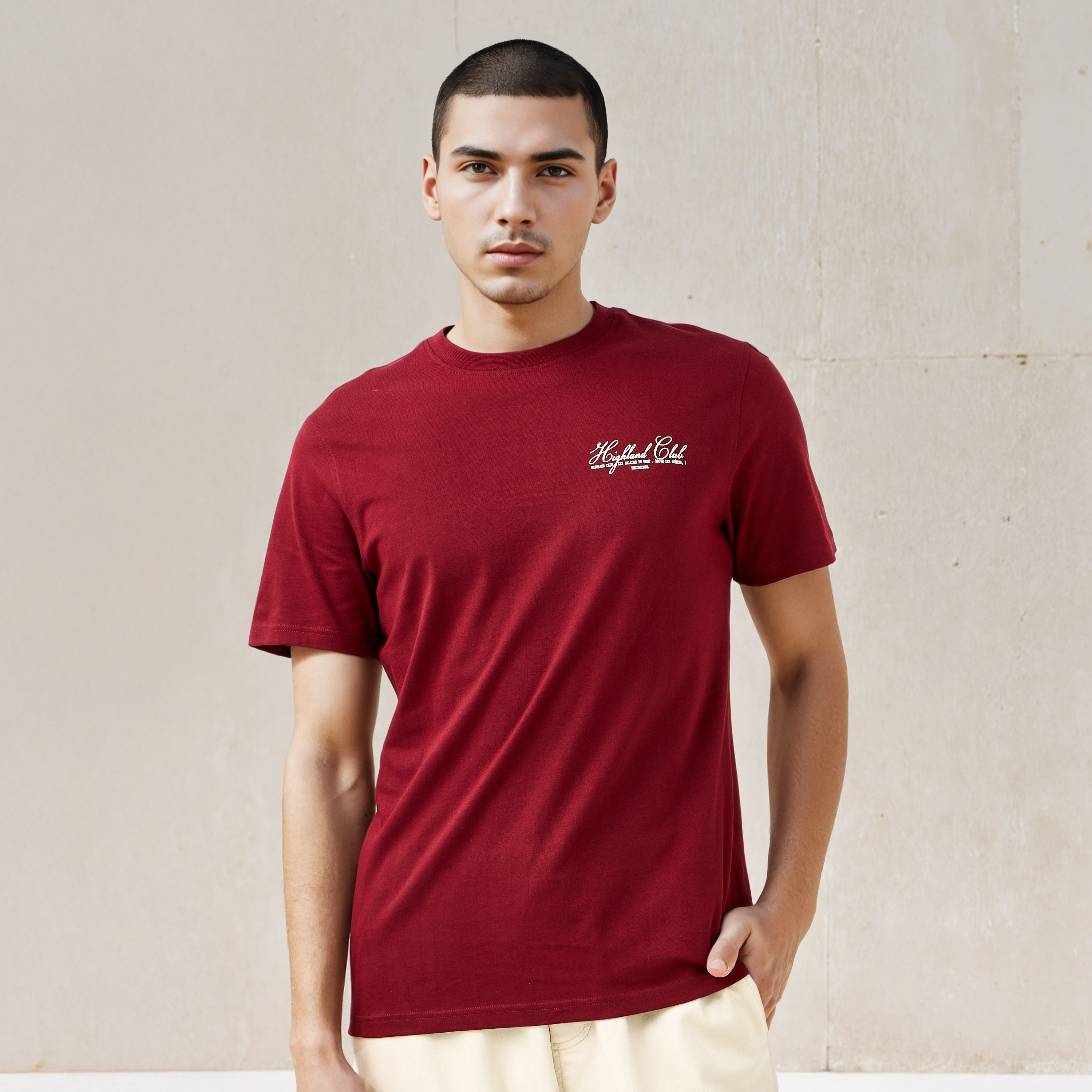 Slogan Print T-shirt-men-clothing-tshirtsandpolos-tshirts-image-1