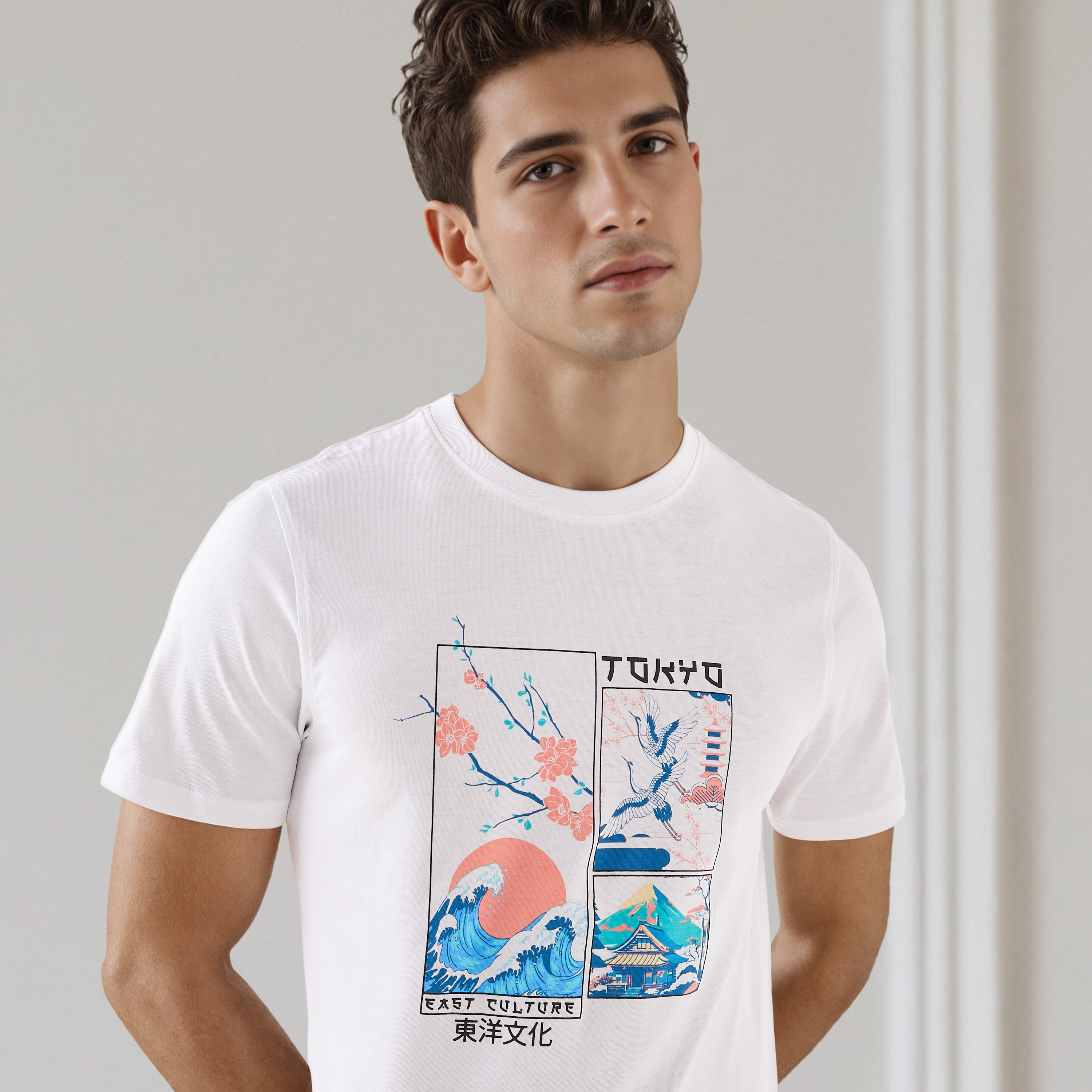 Men's Slim Fit Crew Neck Short Sleeve Sketch Print T-shirt-men-clothing-tshirtsandpolos-tshirts-image-5