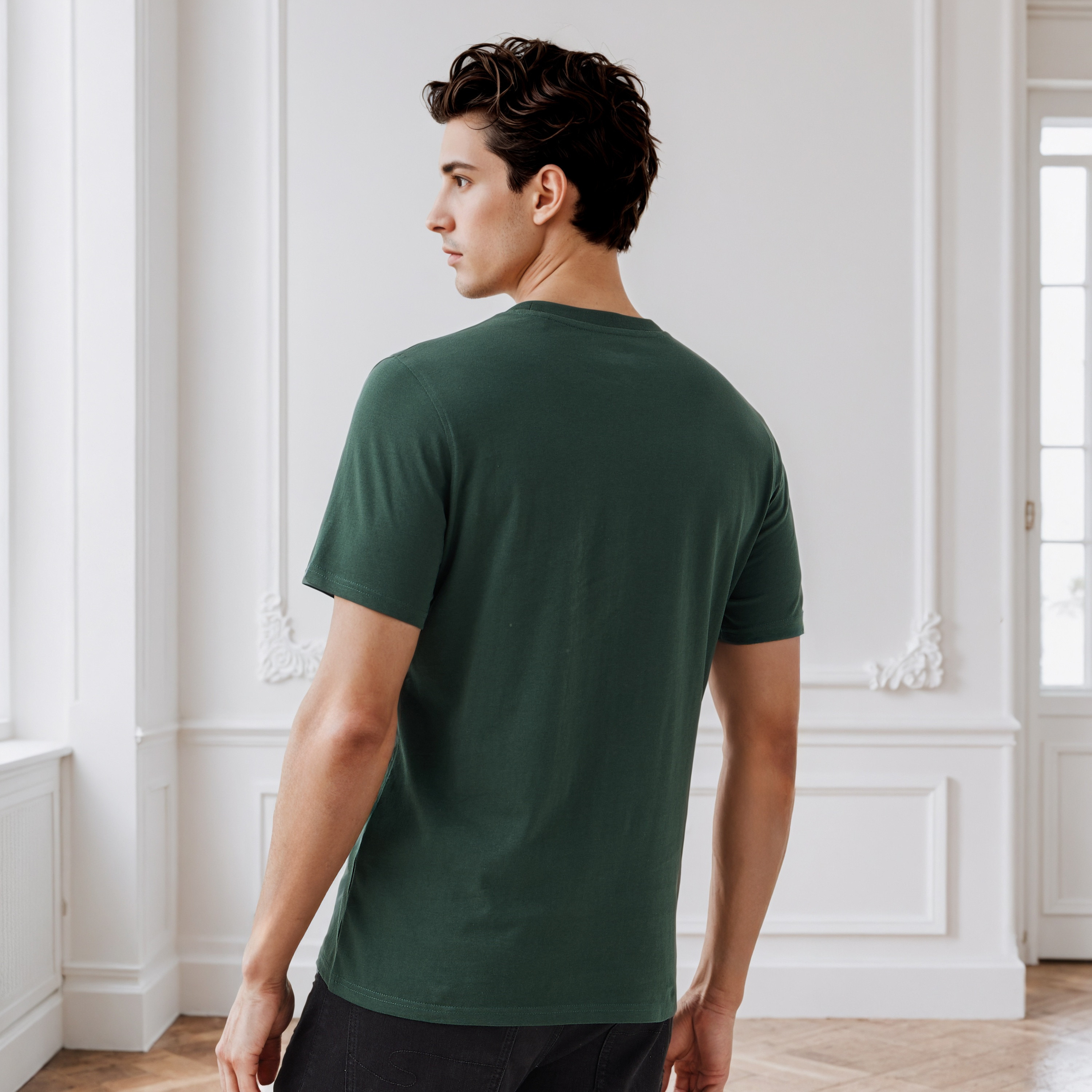 Men Slim Fit Crew Neck Short Sleeves Typographic Print T-shirt-men-clothing-tshirtsandpolos-tshirts-image-3