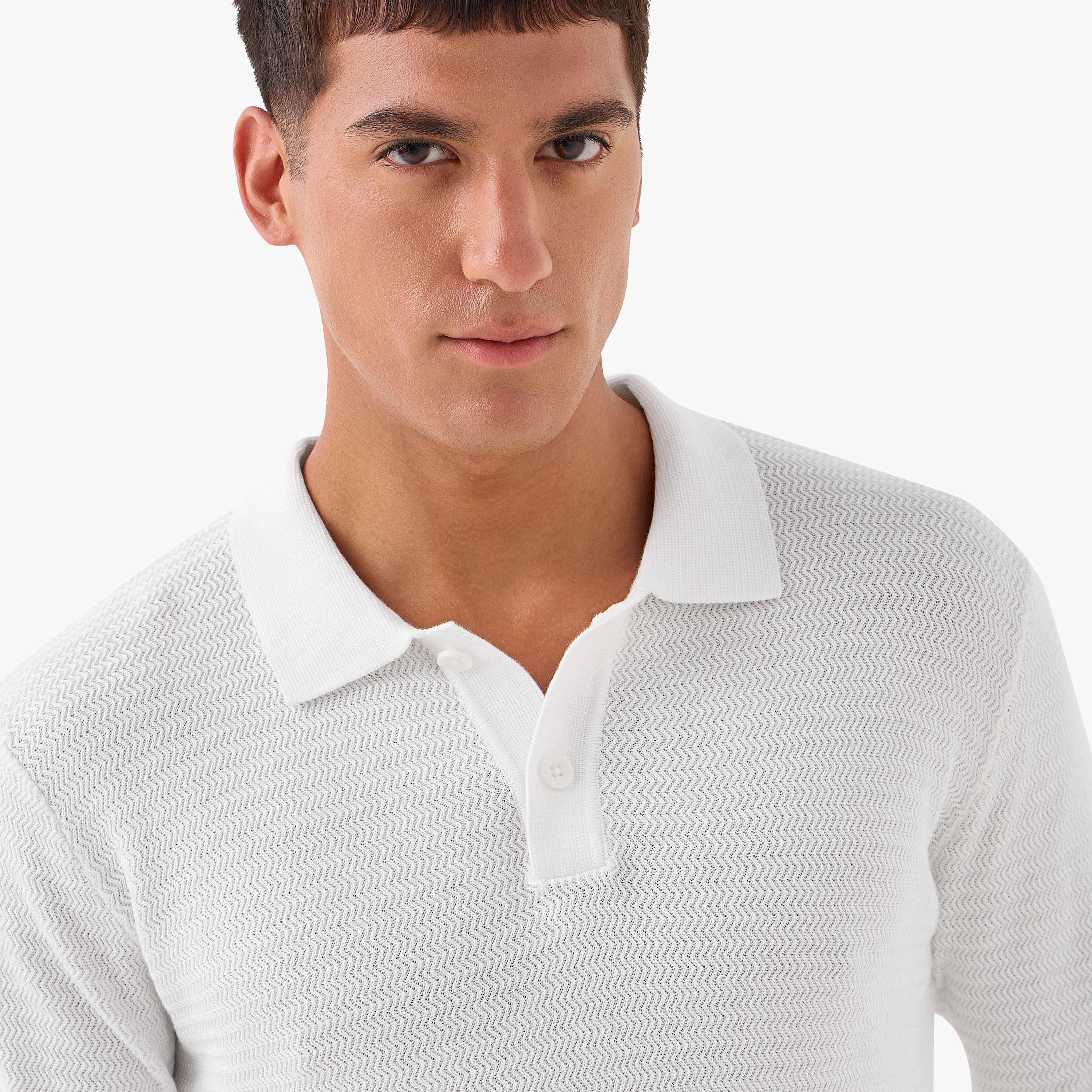 Men Long Sleeves Knit Textured Polo T-shirt-men-clothing-tshirtsandpolos-polos-image-3